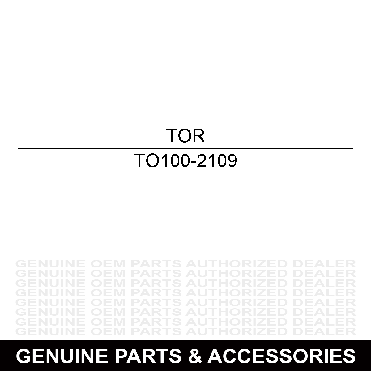 Toro 100-2109 Engine