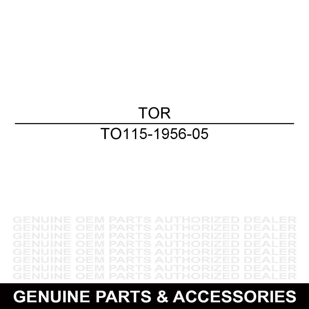 Toro 115-1956-05 Plate