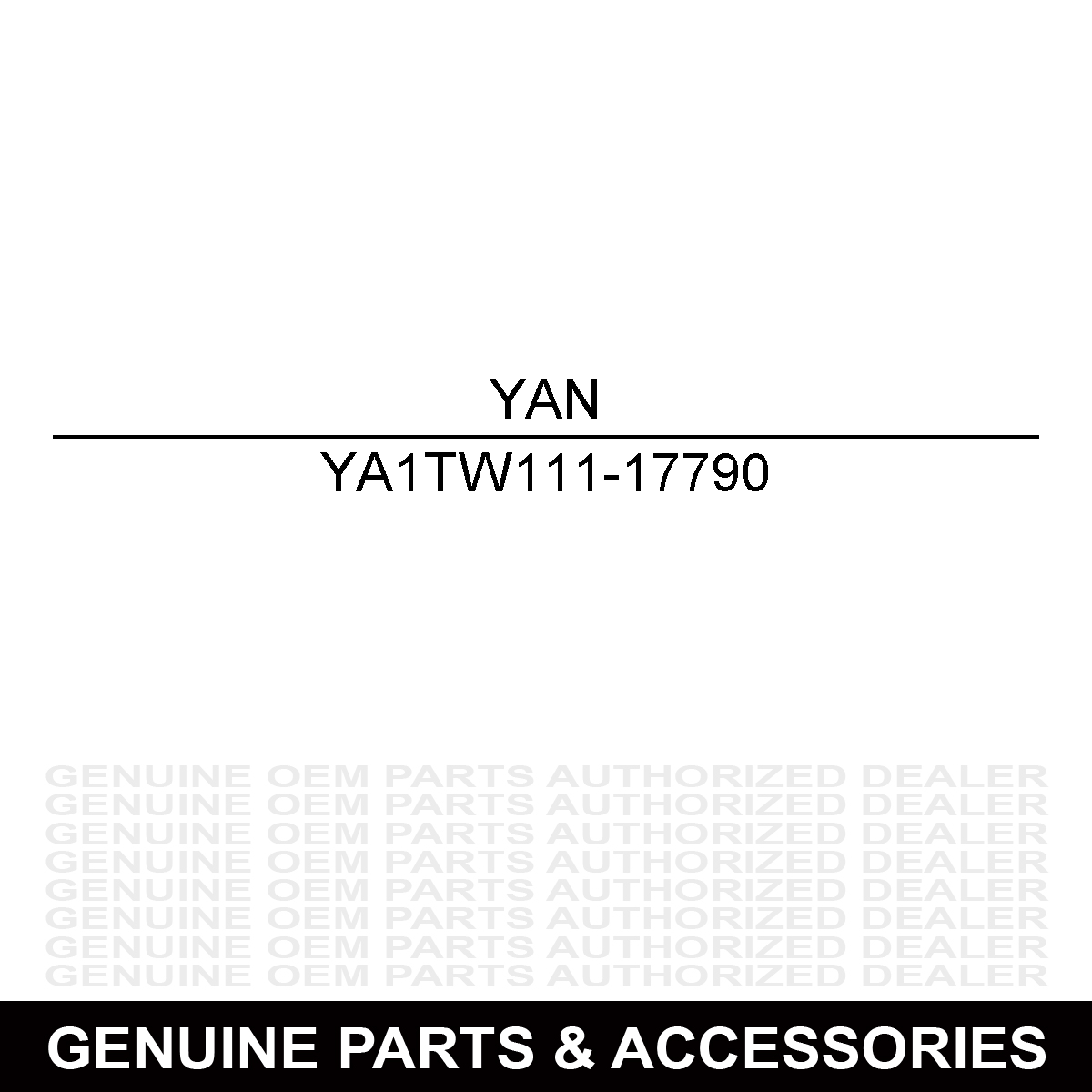Yanmar 1TW111-17790 Plate