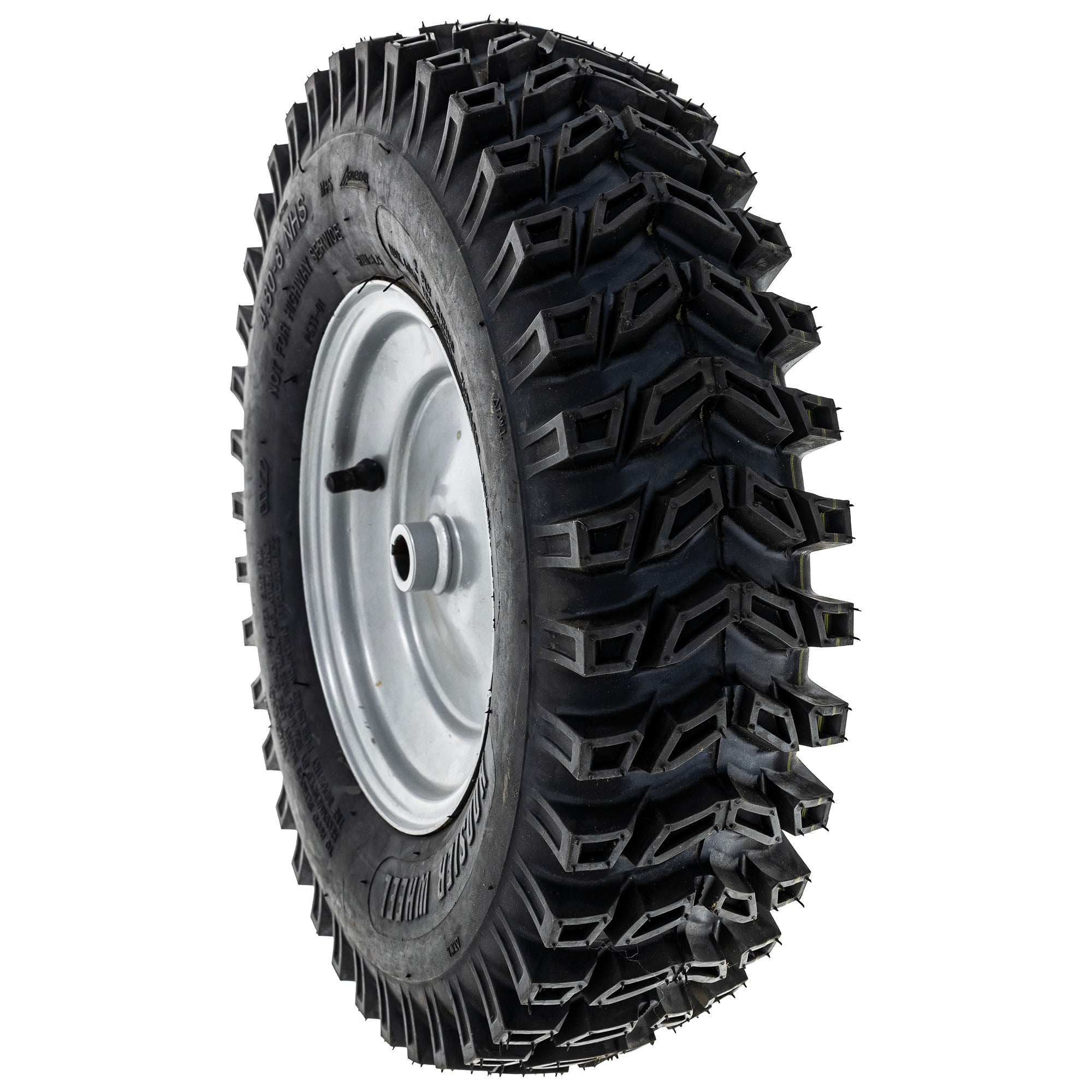 Billy Goat 500366 WHEEL 16" STUD TREAD W/CENTERED HUB