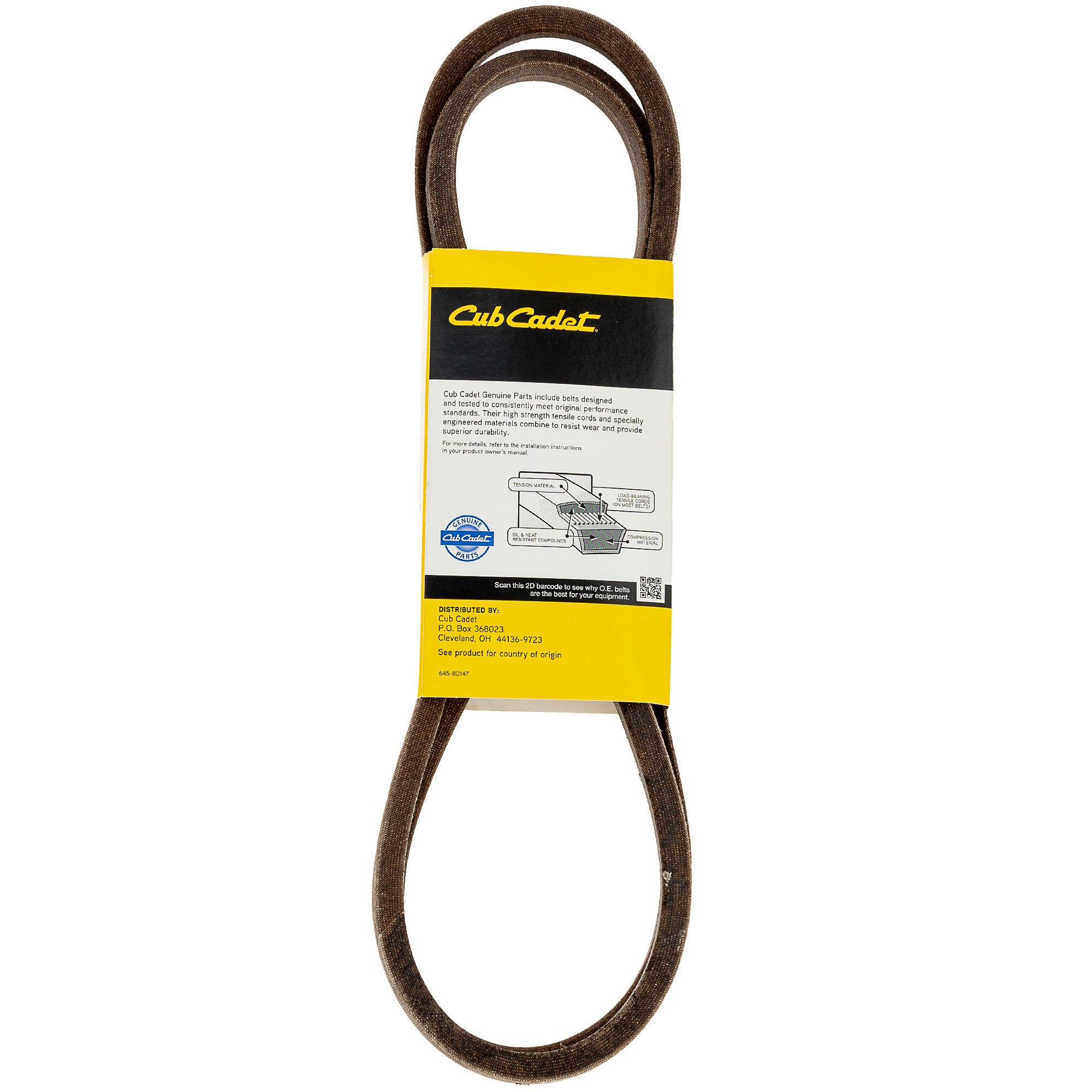 CUB CADET 01009907P CTP Spindle Belt 42" Deck