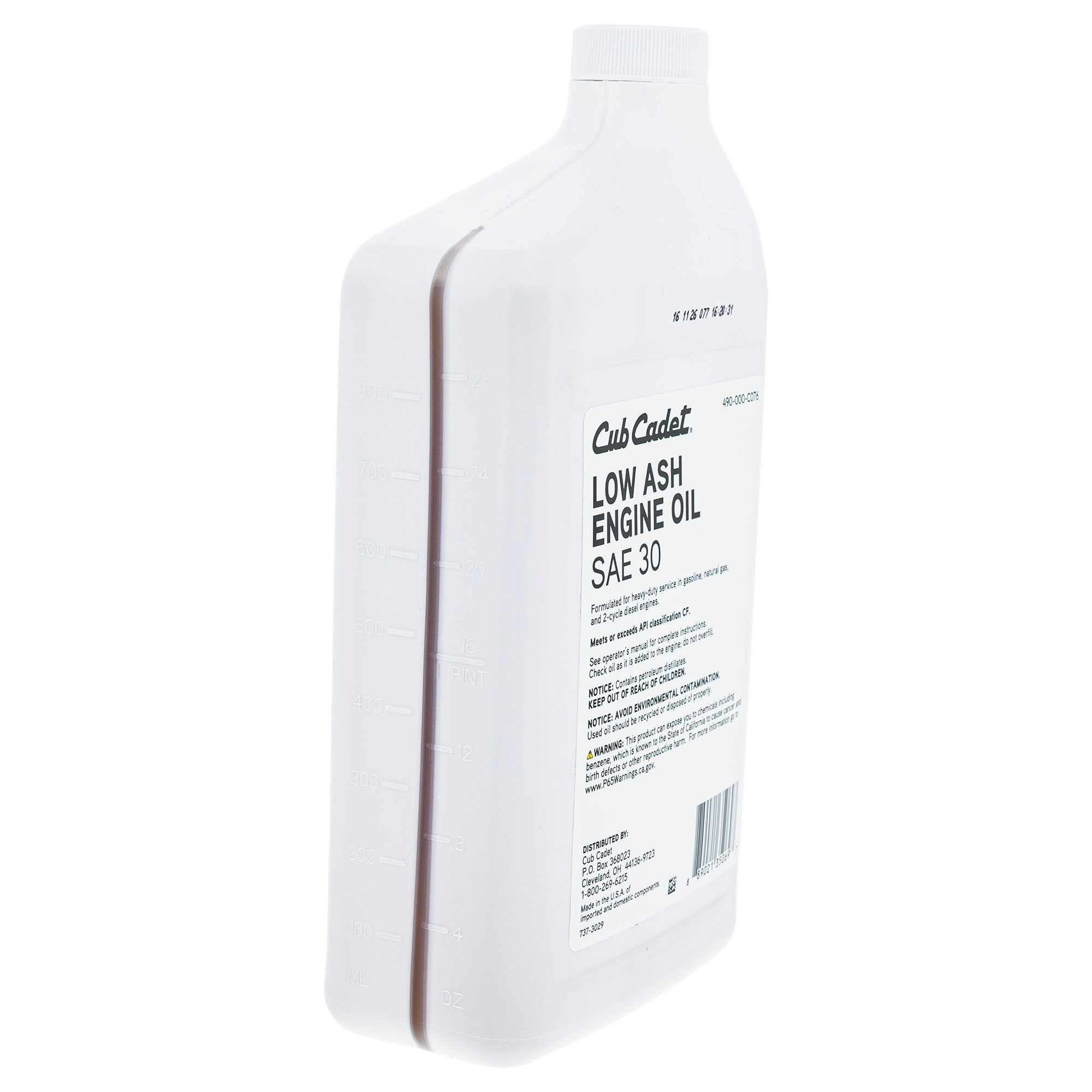 CUB CADET 490-000-C076 Engine Oil 32oz