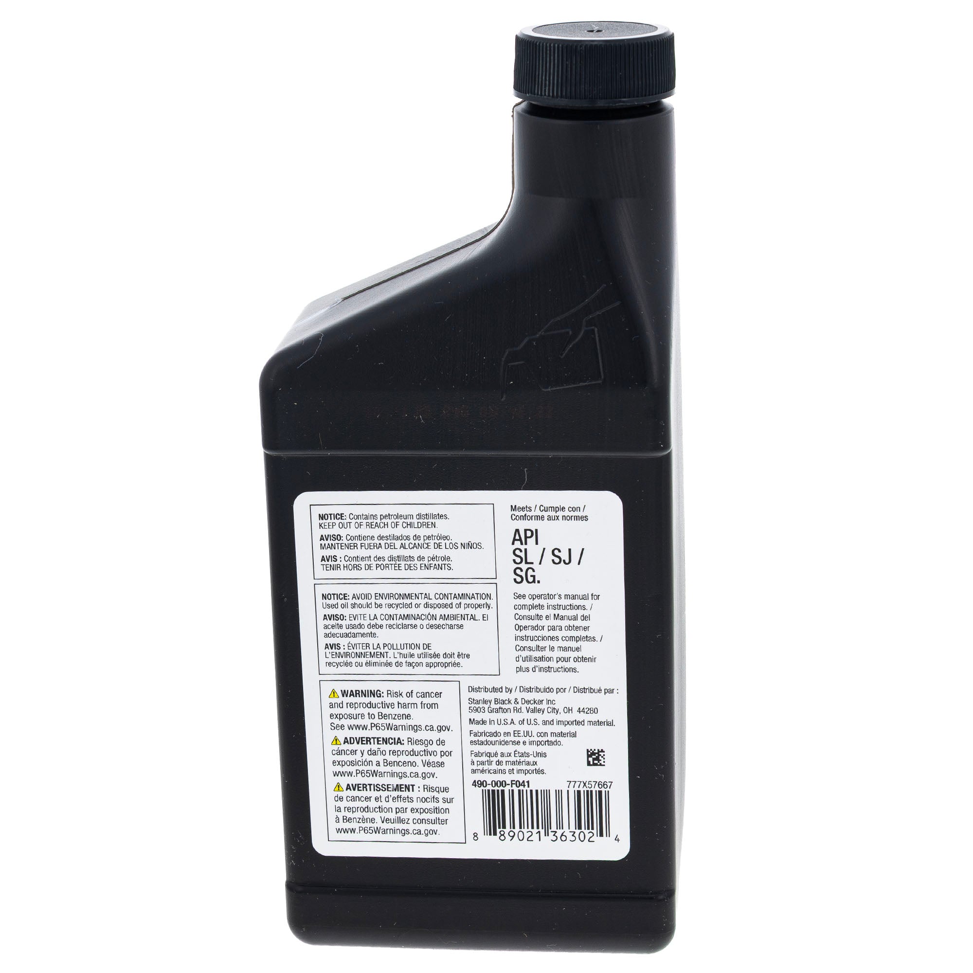 CUB CADET 490-000-F041 SAE 10W-30 Synthetic Blend Oil 1 Quart