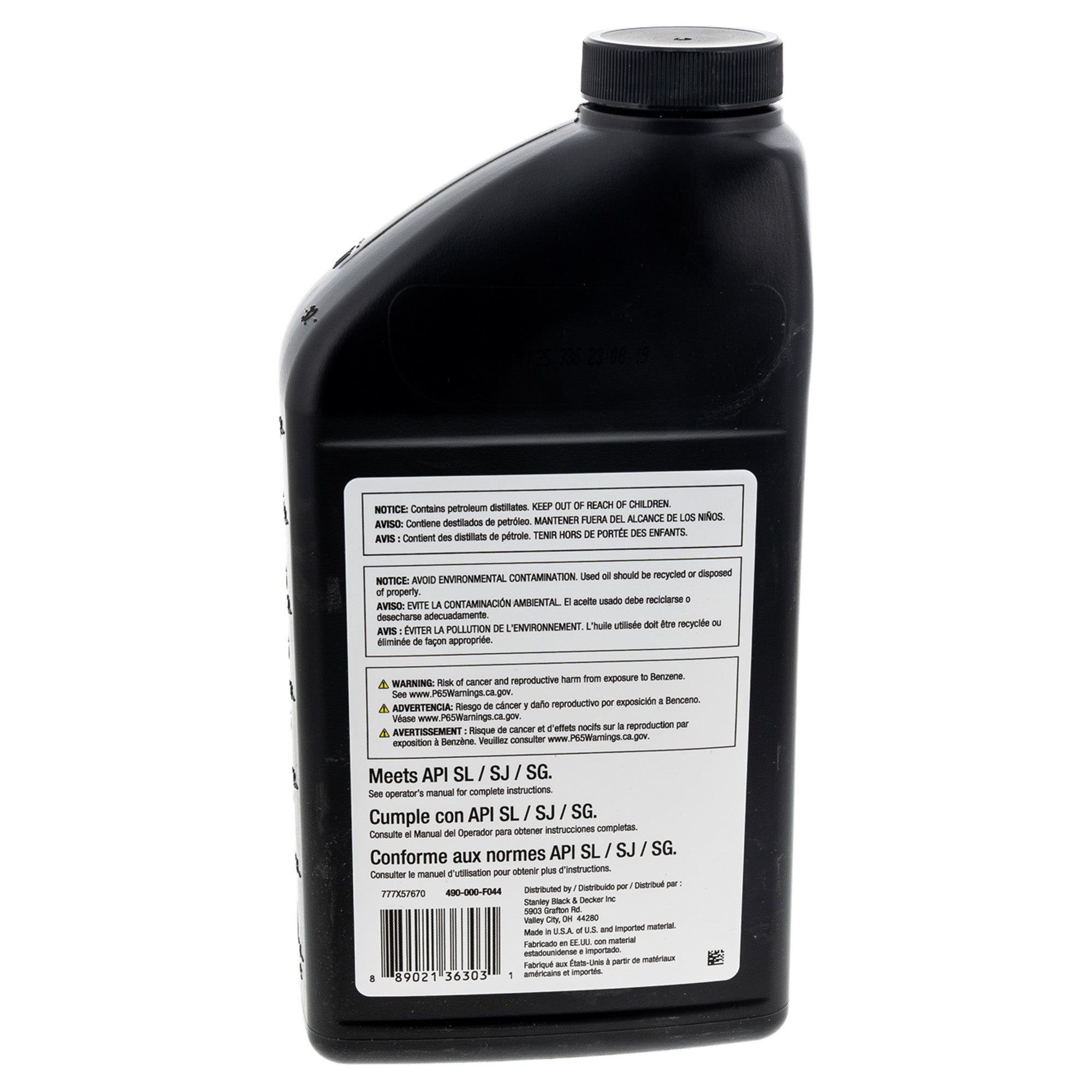 CUB CADET 490-000-F044 SAE 10W-30 Oil 32oz Bottle