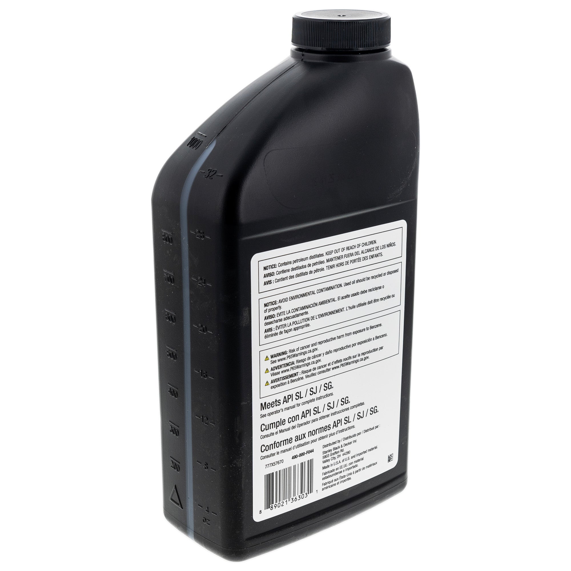 CUB CADET 490-000-F044 SAE 10W-30 Oil 32oz Bottle