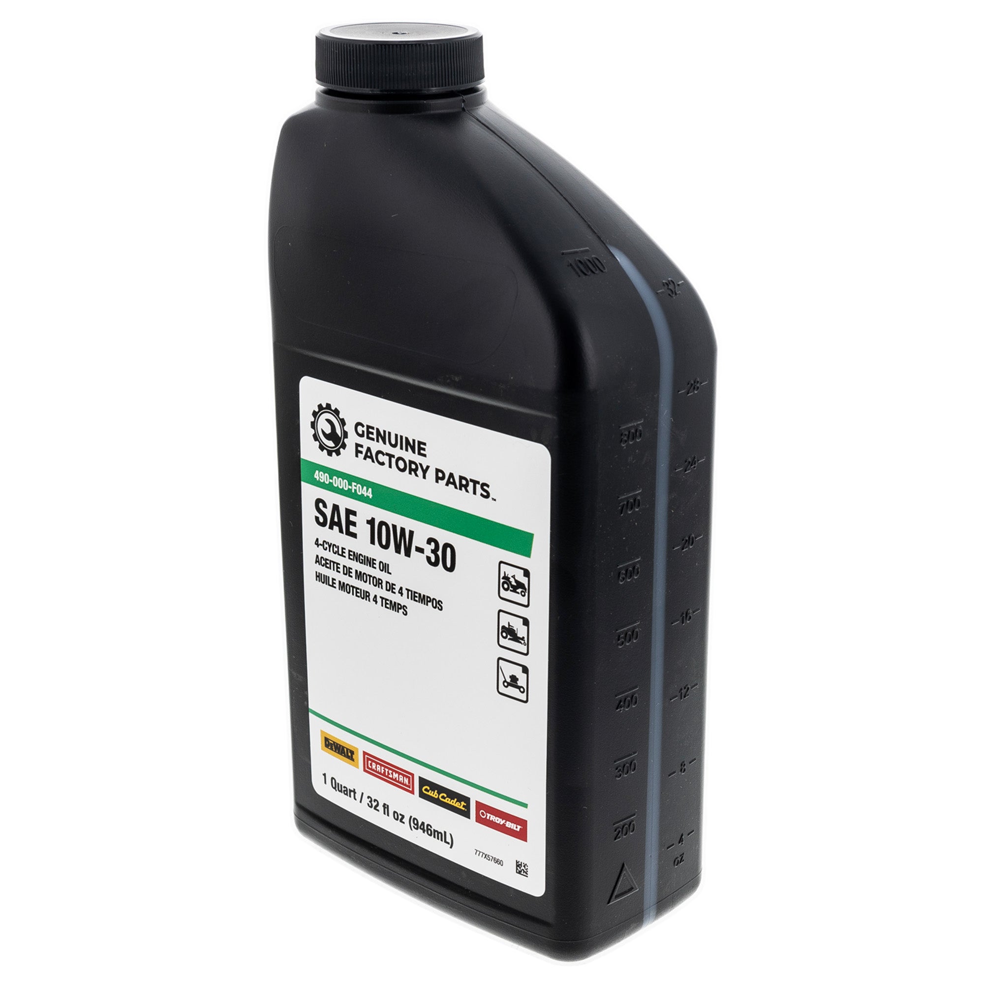 CUB CADET 490-000-F044 SAE 10W-30 Oil 32oz Bottle