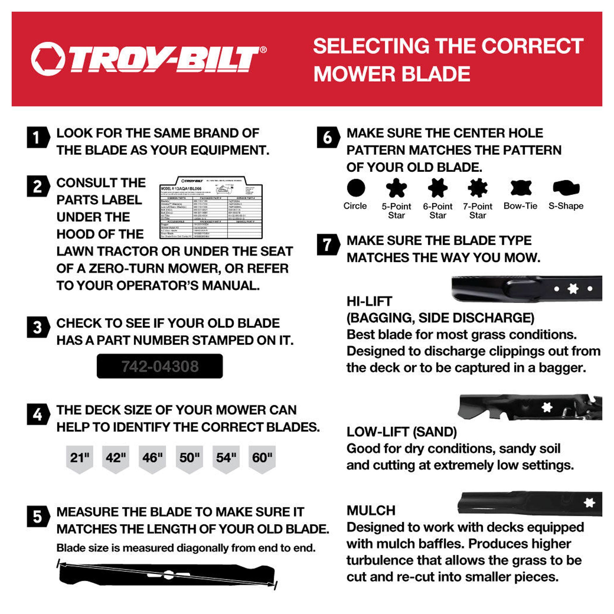 MTD 490-100-Y084 21" Mulching Blade