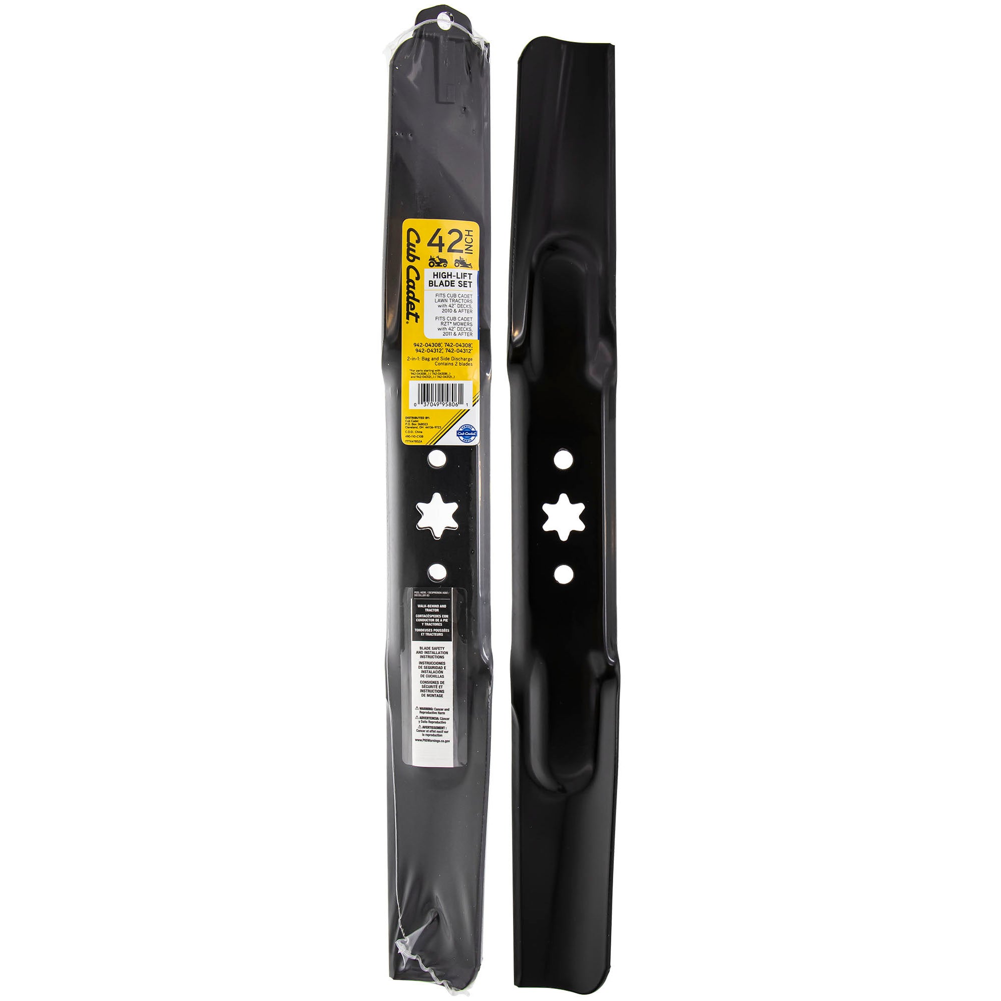 Cub cadet best sale zt1 blades