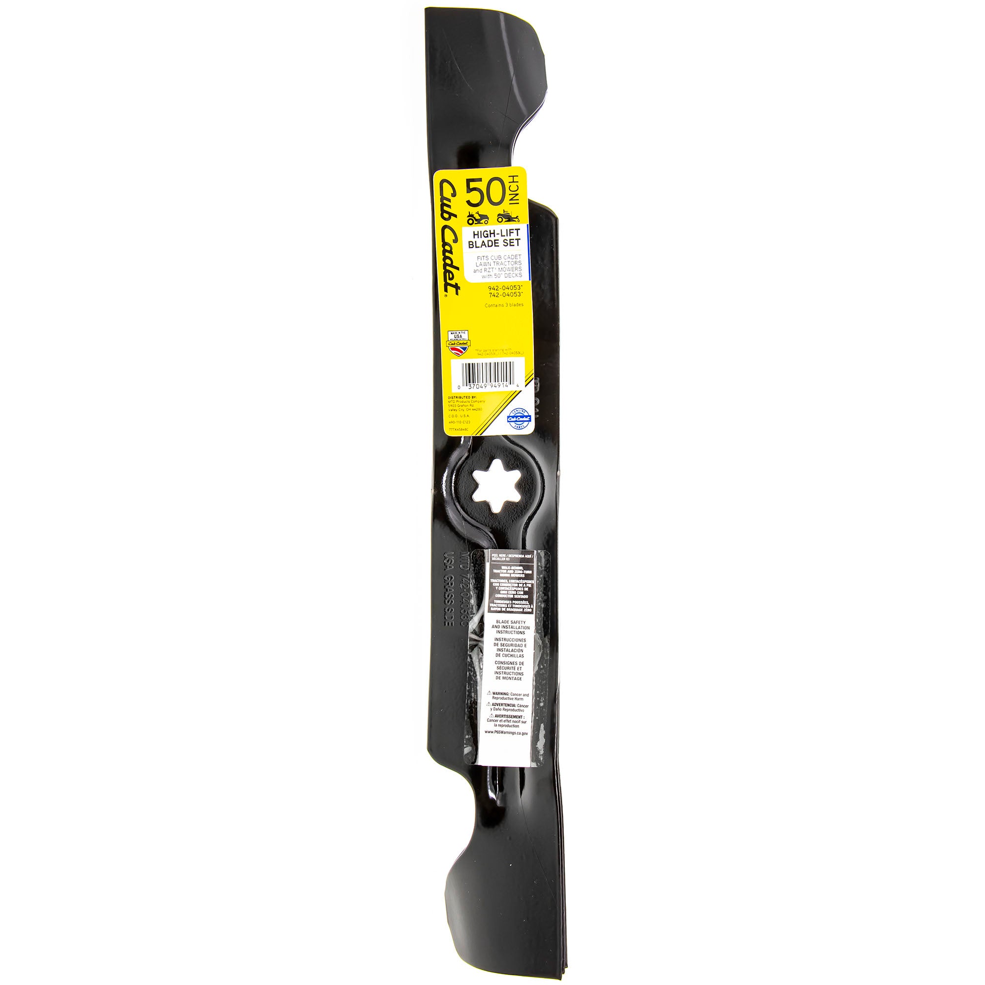 CUB CADET 490-110-C123 High-Lift Blade Set 50" Deck