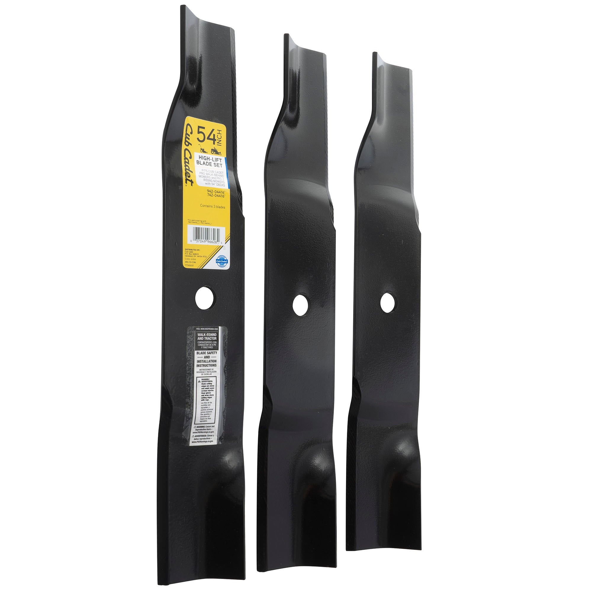 CUB CADET 490-110-C186 High-Lift Blade Set 54" Deck