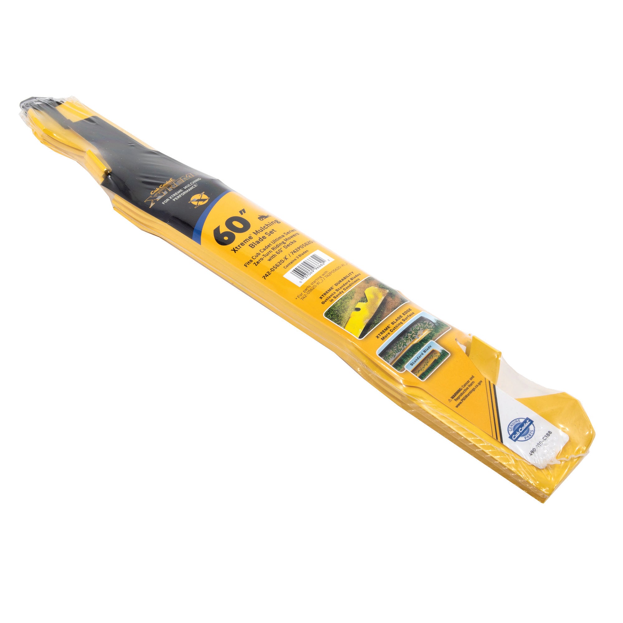 CUB CADET 490-110-C188 Xtreme Mulching Blade Set 60" Deck