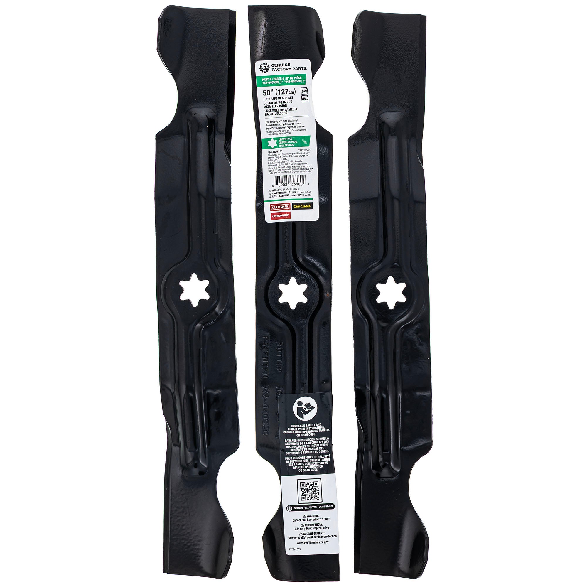 CUB CADET 490-110-F123 Blade Set