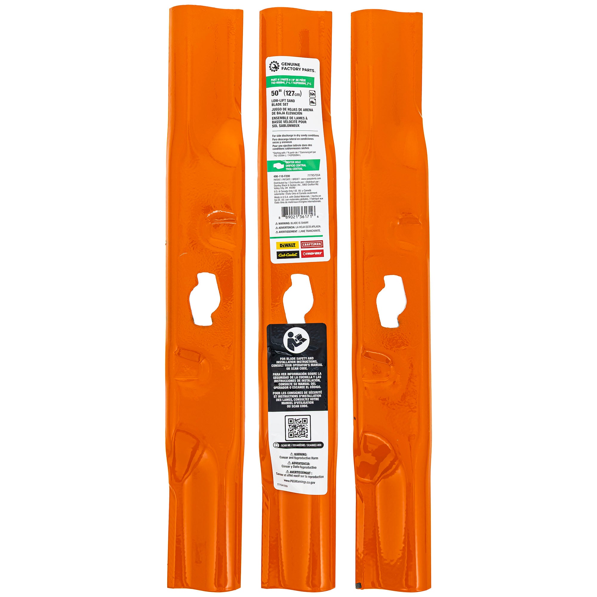 MTD 490-110-F200 Blade Set