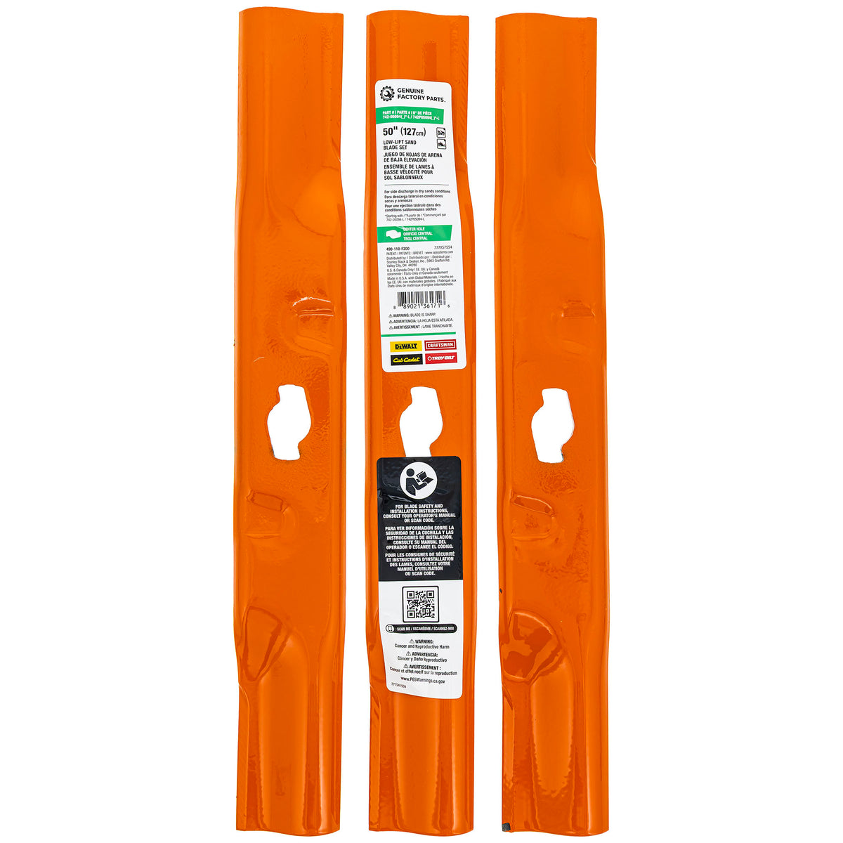 MTD 490-110-F200 Blade Set