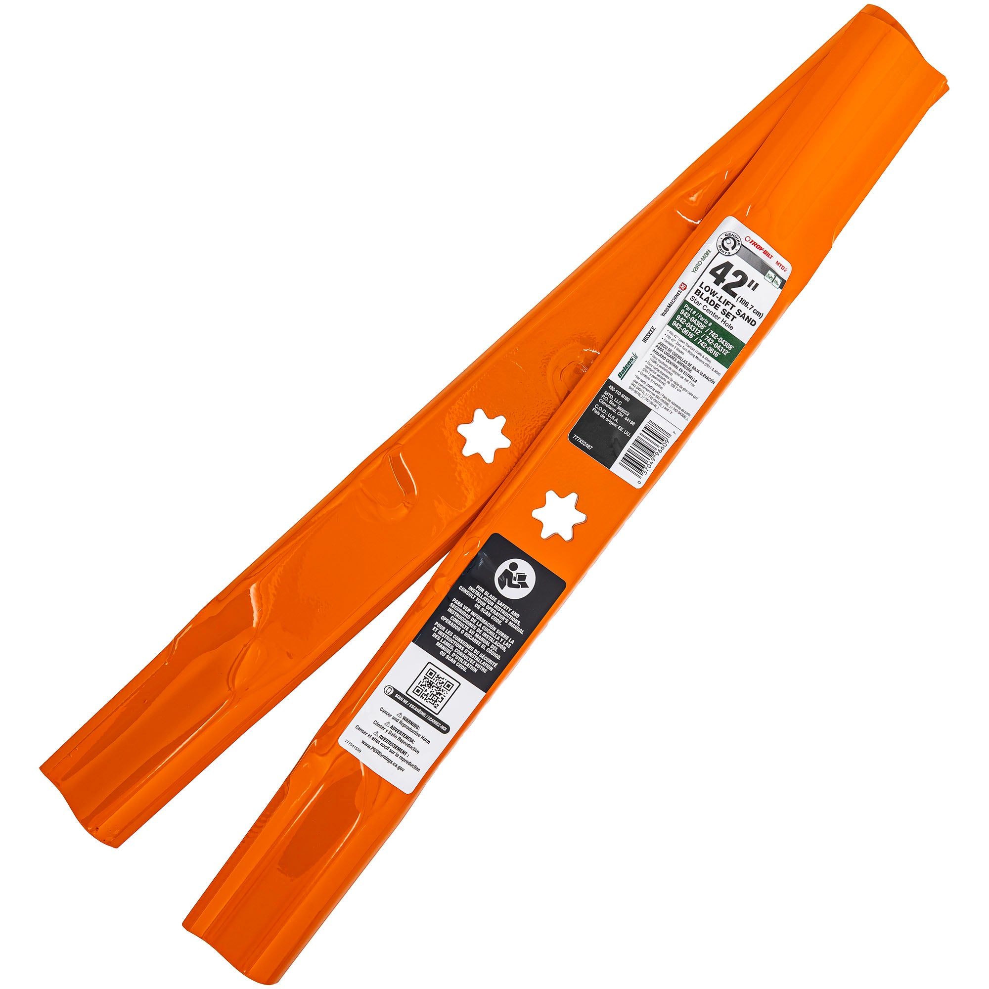 CUB CADET 490-110-M180 Low Lift Sand Blade Set