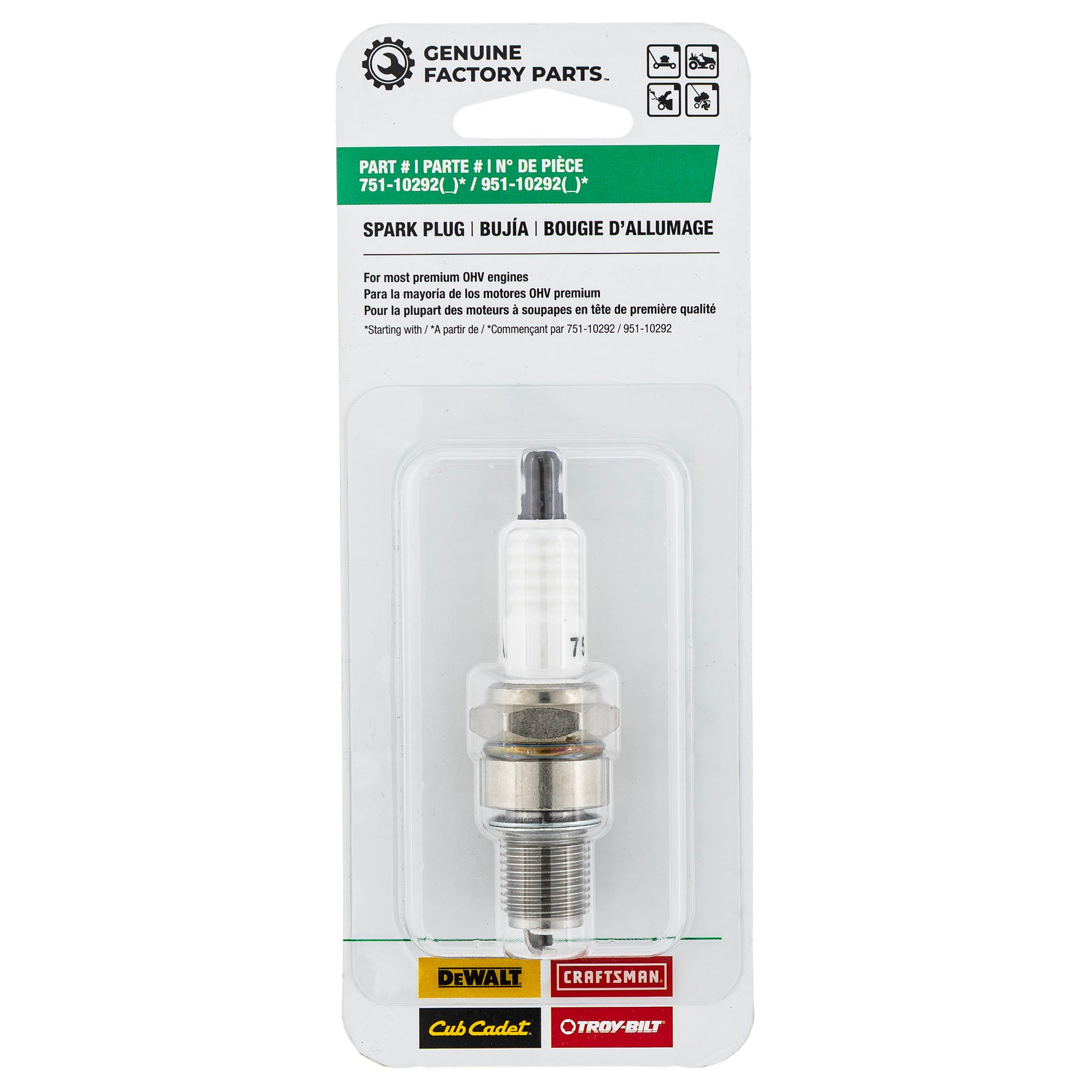 CUB CADET 490-250-F012 Spark Plug