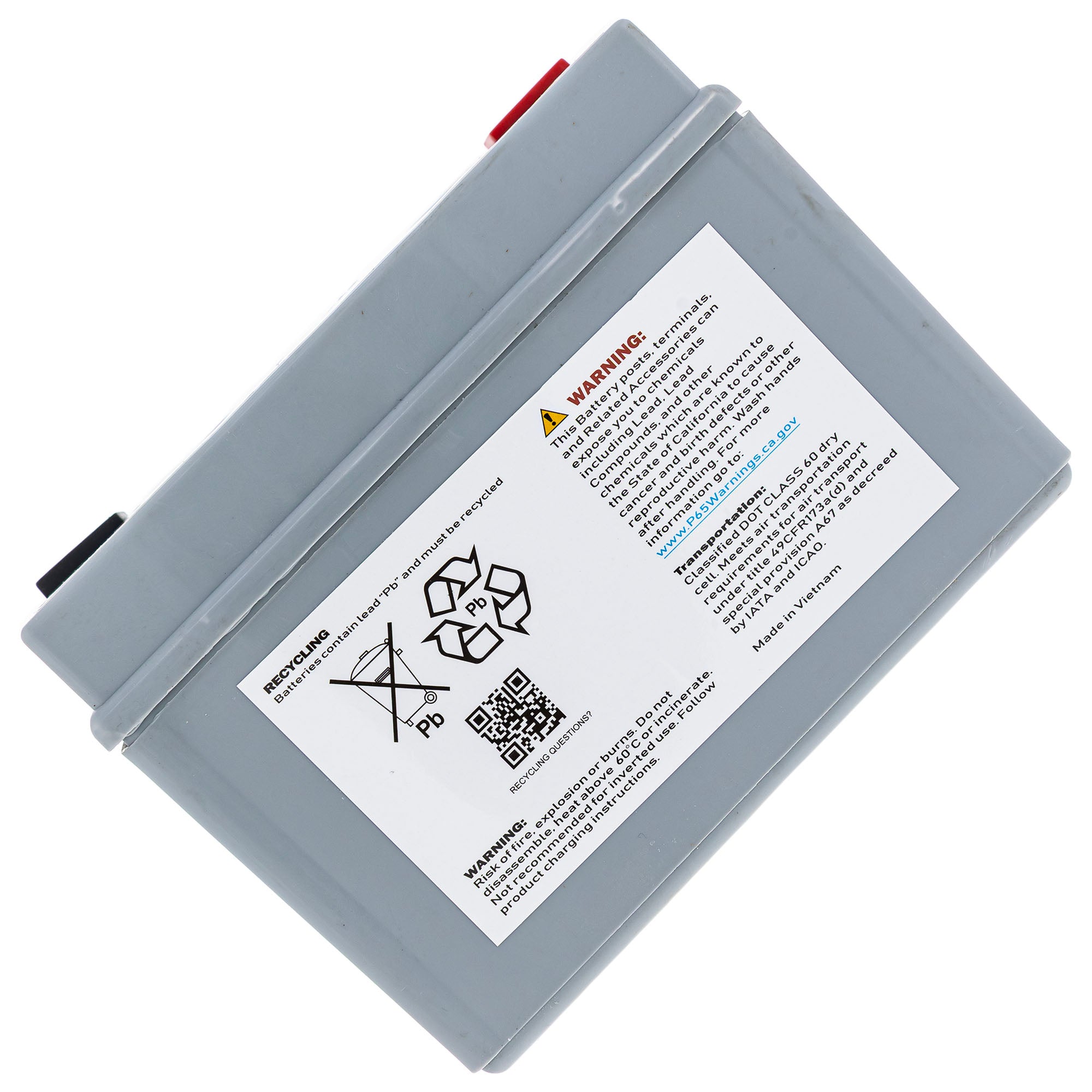 CUB CADET 490-280-F017 12-Volt AGM Battery 210 CCA
