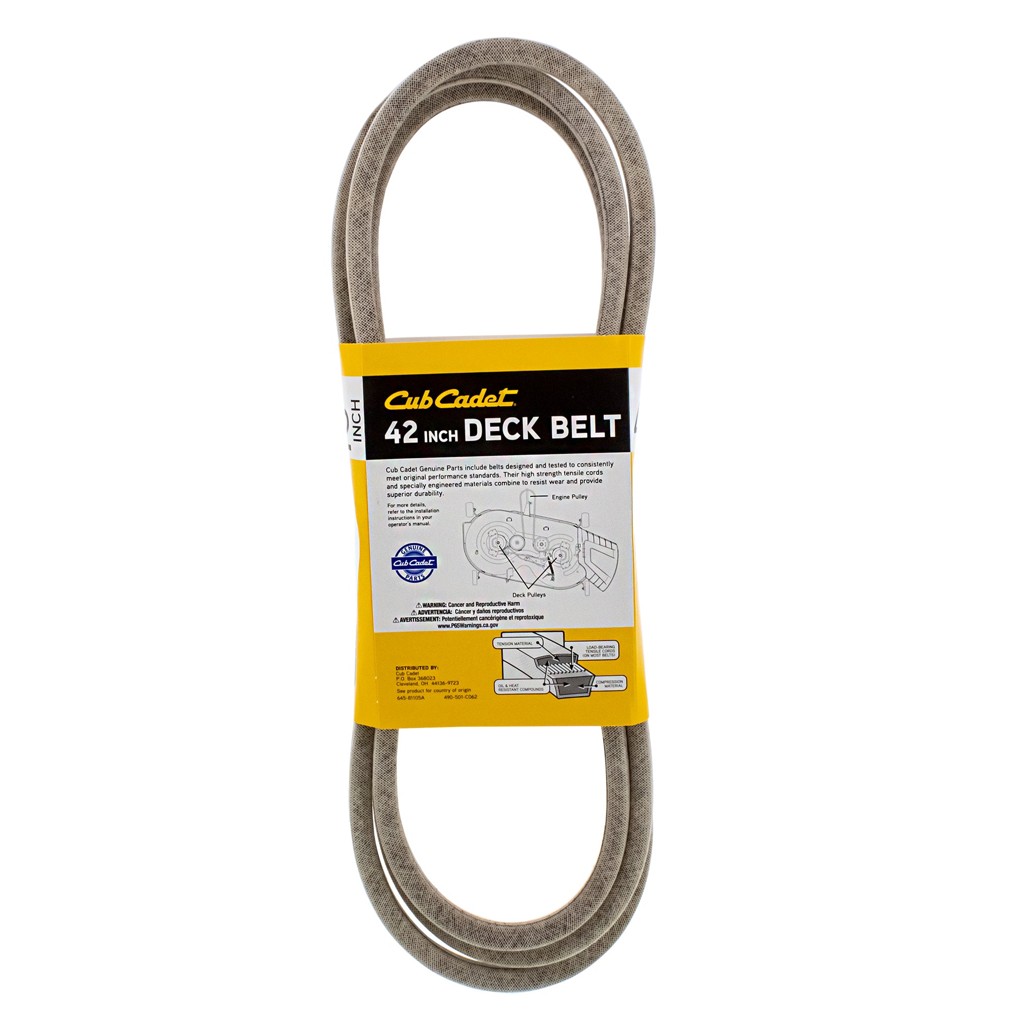CUB CADET 490-501-C062 Drive Belt 42" Deck