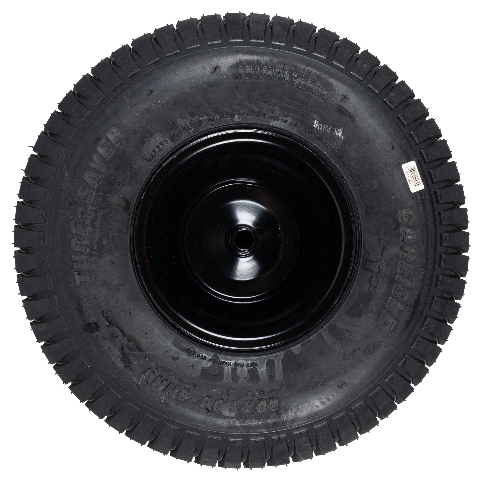 CUB CADET 634Z0104-0637 Powder Black Wheel Assembly 20x8x8
