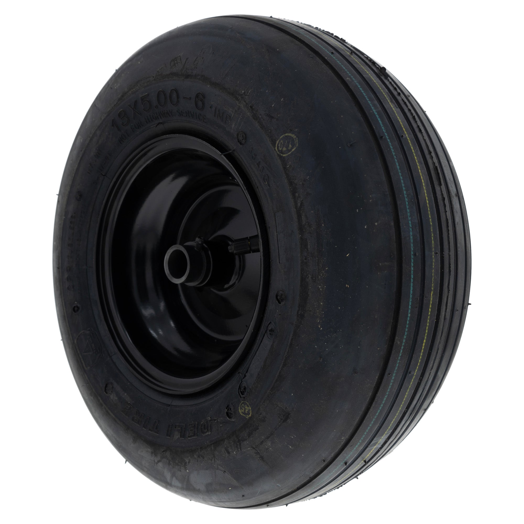 CUB CADET 634Z04711A-0637 Powder Black Wheel Assembly 13 x 5-6 Grooved