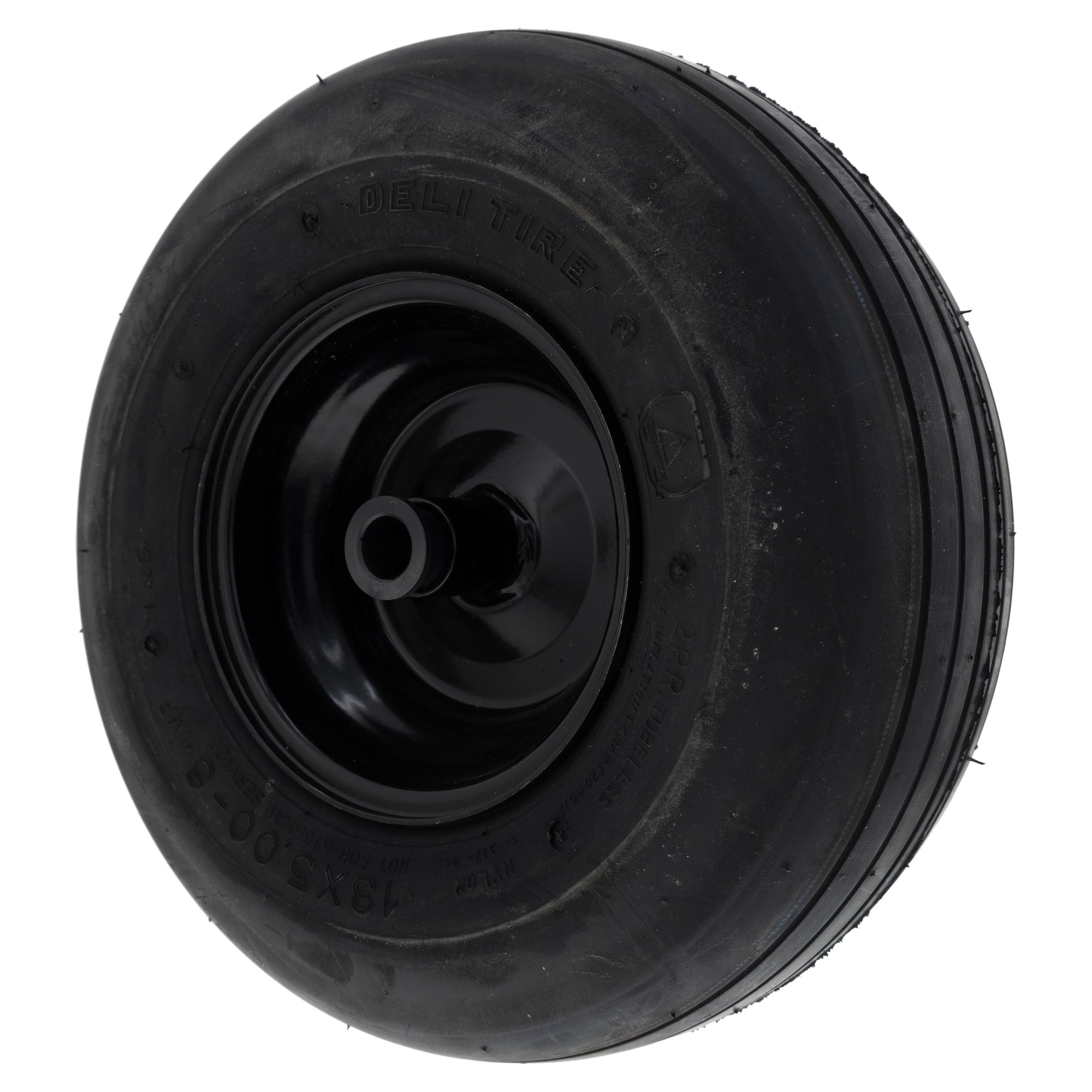 CUB CADET 634Z04711A-0637 Powder Black Wheel Assembly 13 x 5-6 Grooved