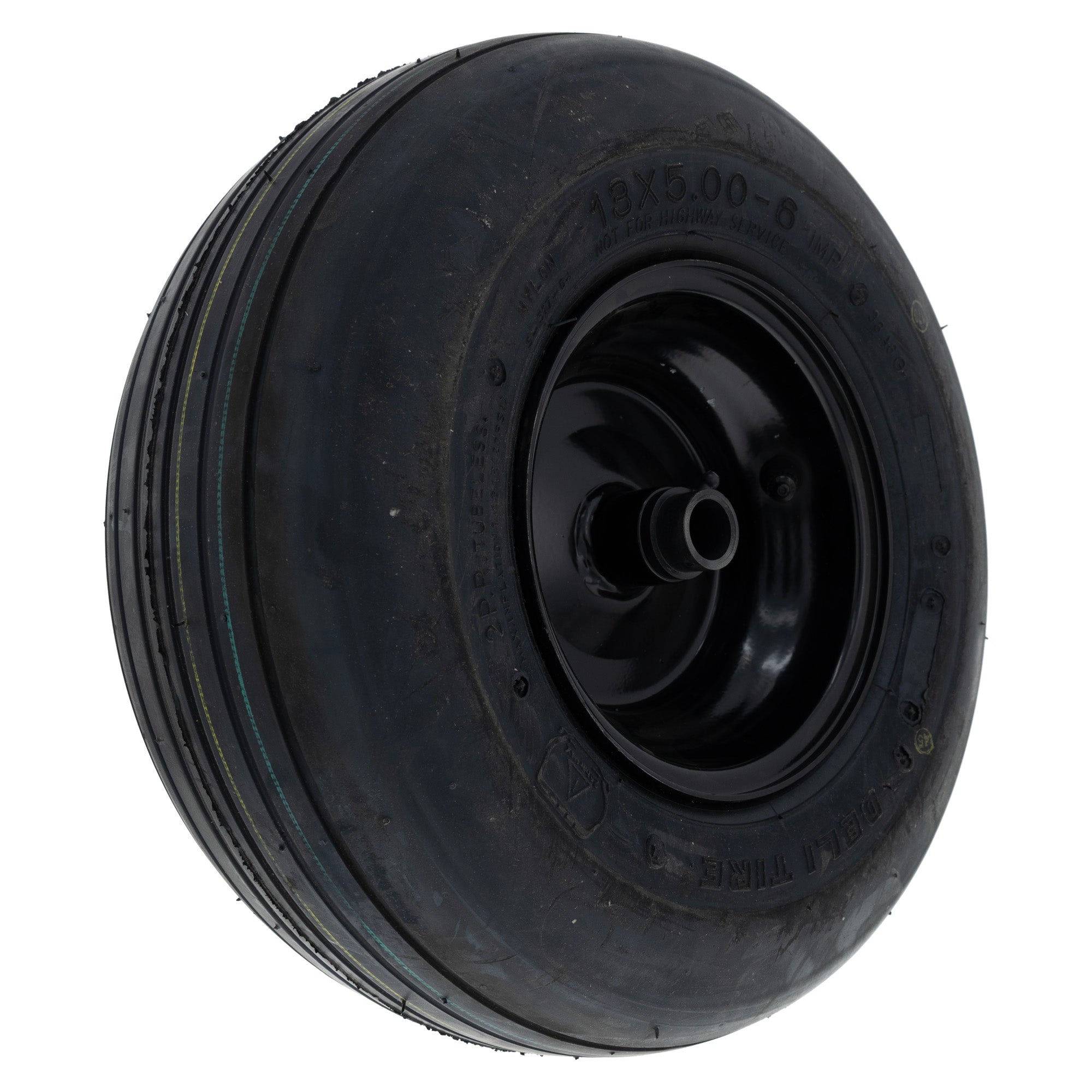 CUB CADET 634Z04711A-0637 Powder Black Wheel Assembly 13 x 5-6 Grooved