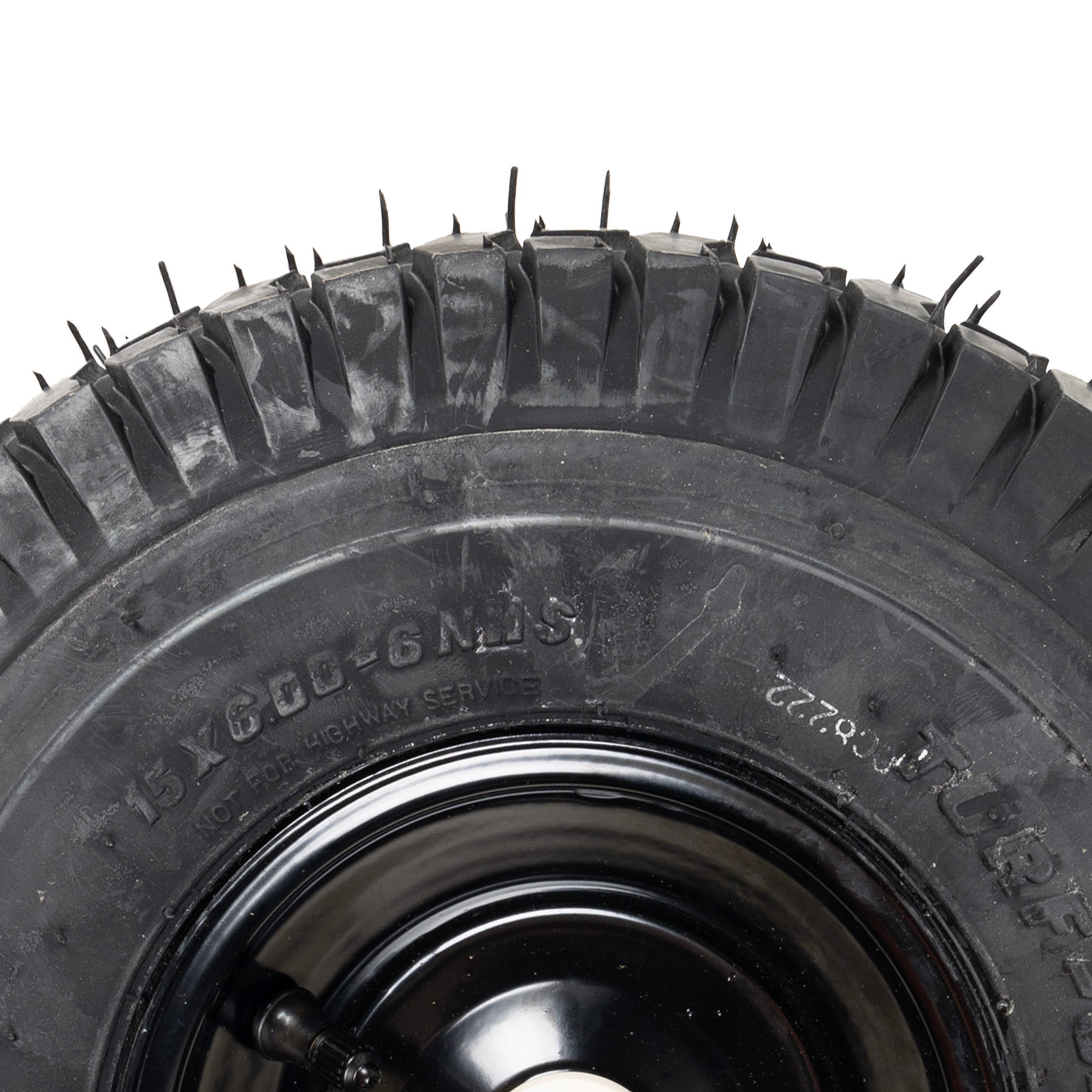 CUB CADET 634Z05149A-0637 Powder Black Wheel Assembly 15x6x6