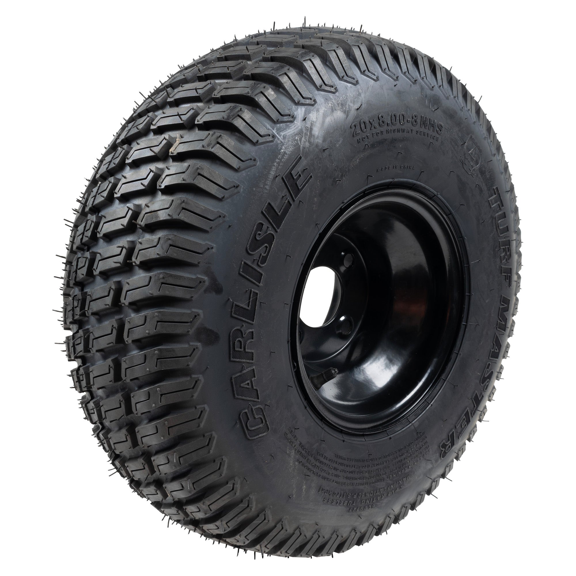 CUB CADET 634Z07264-0637 Powder Black Complete Wheel 20x8-8 Turf