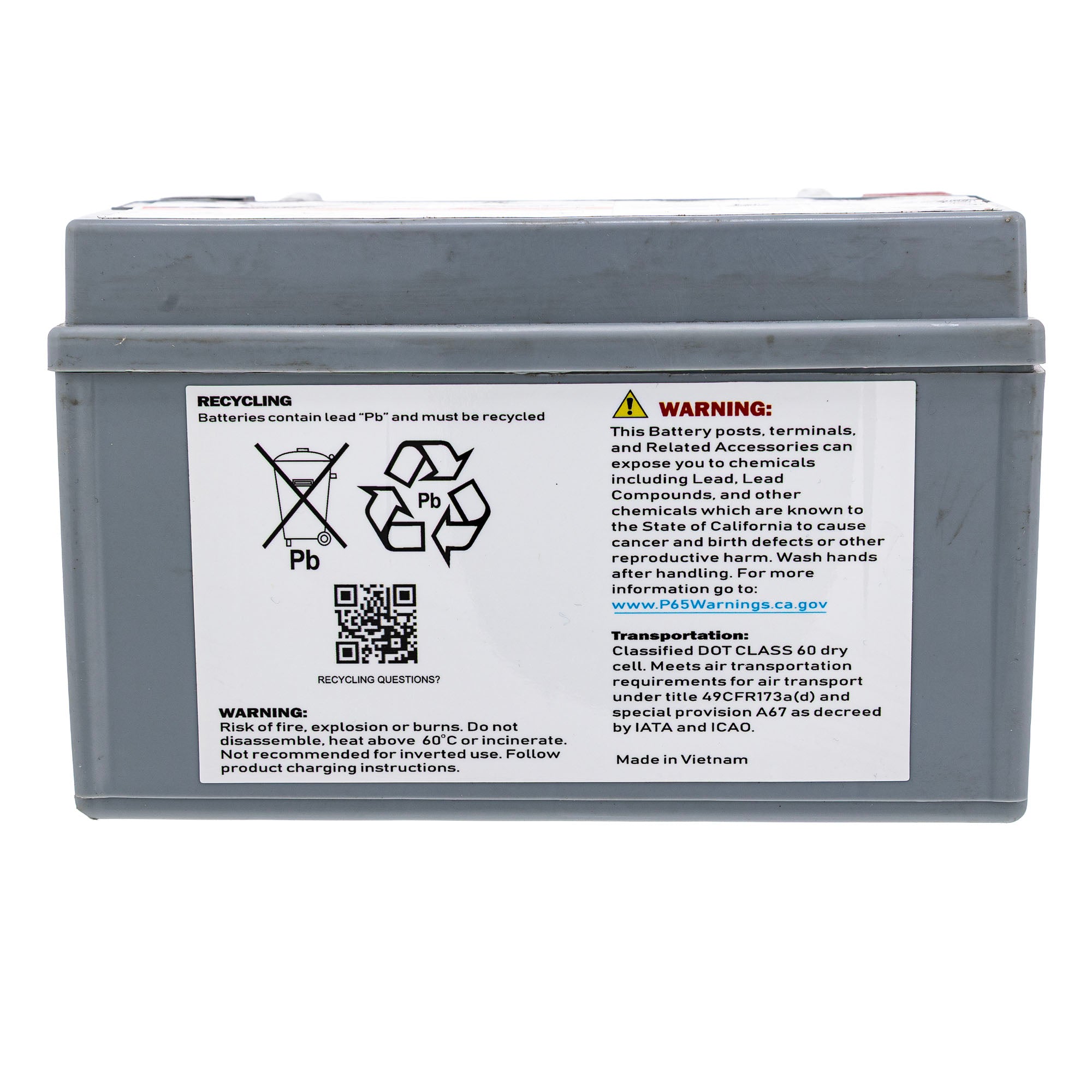 CUB CADET 725P17136 Battery AGM 7AHR