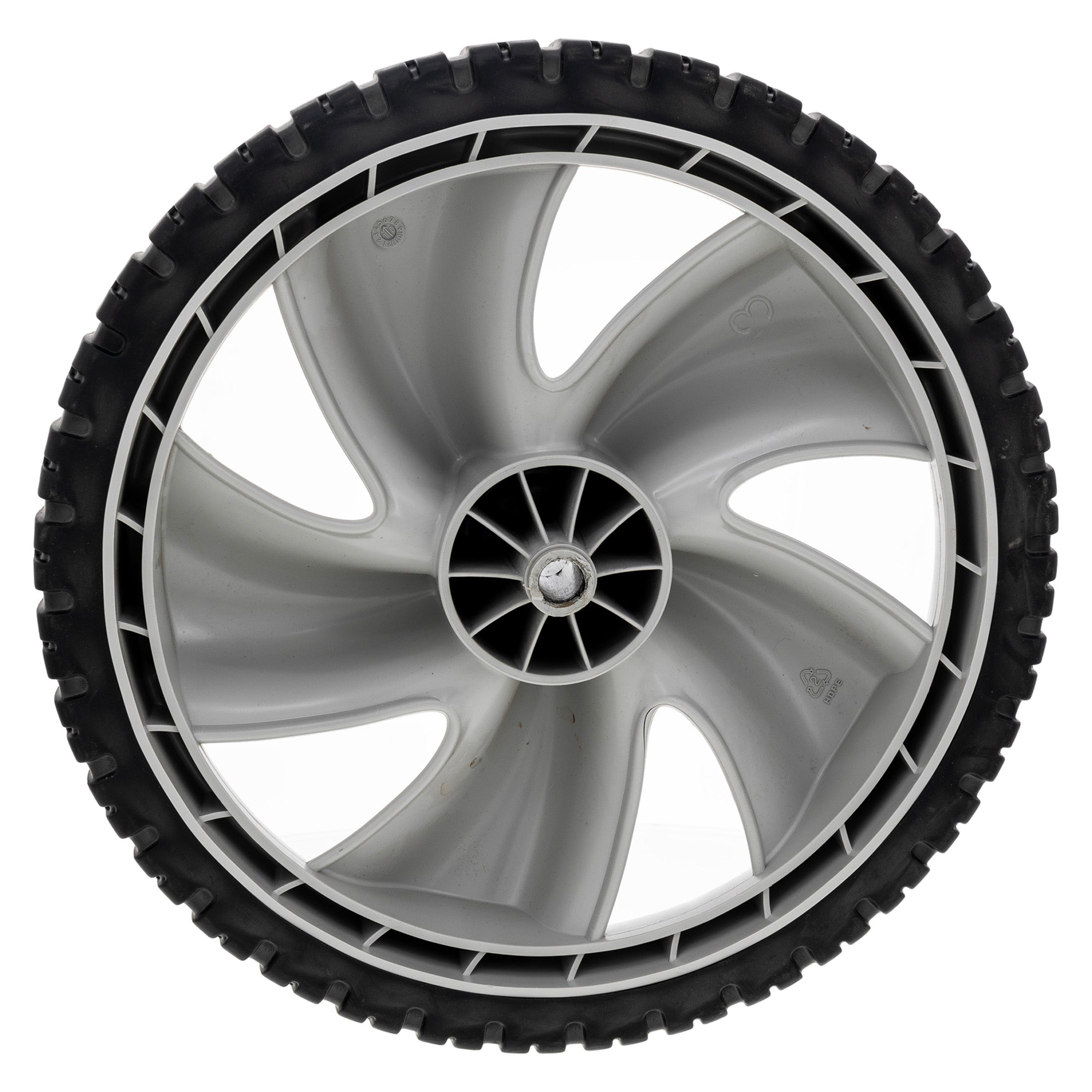 MTD 734-04082 Gray Complete Wheel Assembly 12X1.8