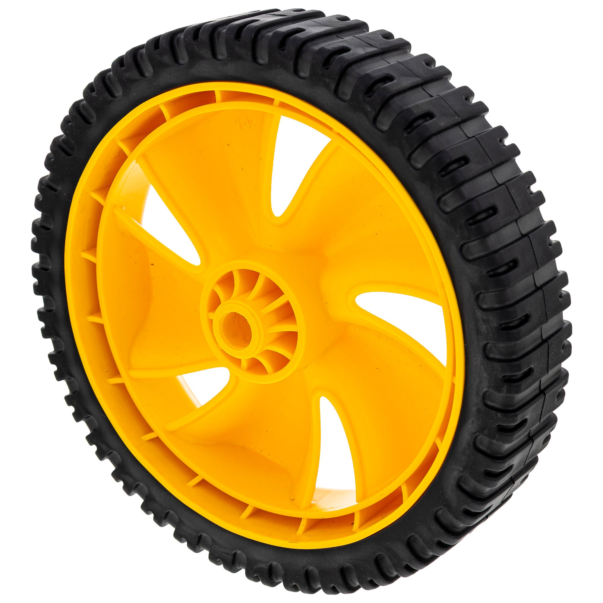 MTD 734-04087 Yellow Complete Wheel Assembly 8x1.8