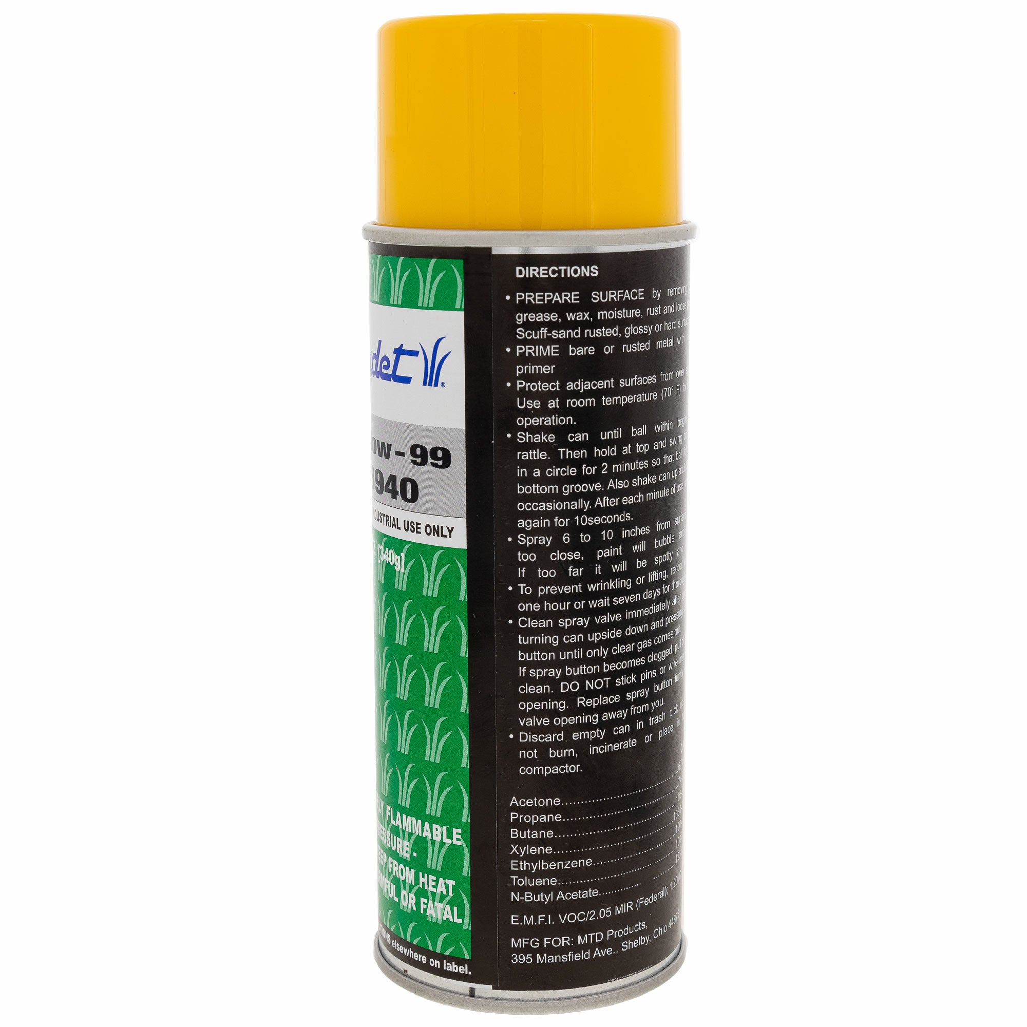 CUB CADET 759-3940 Cub Yellow 99 Spray Paint 12oz Can