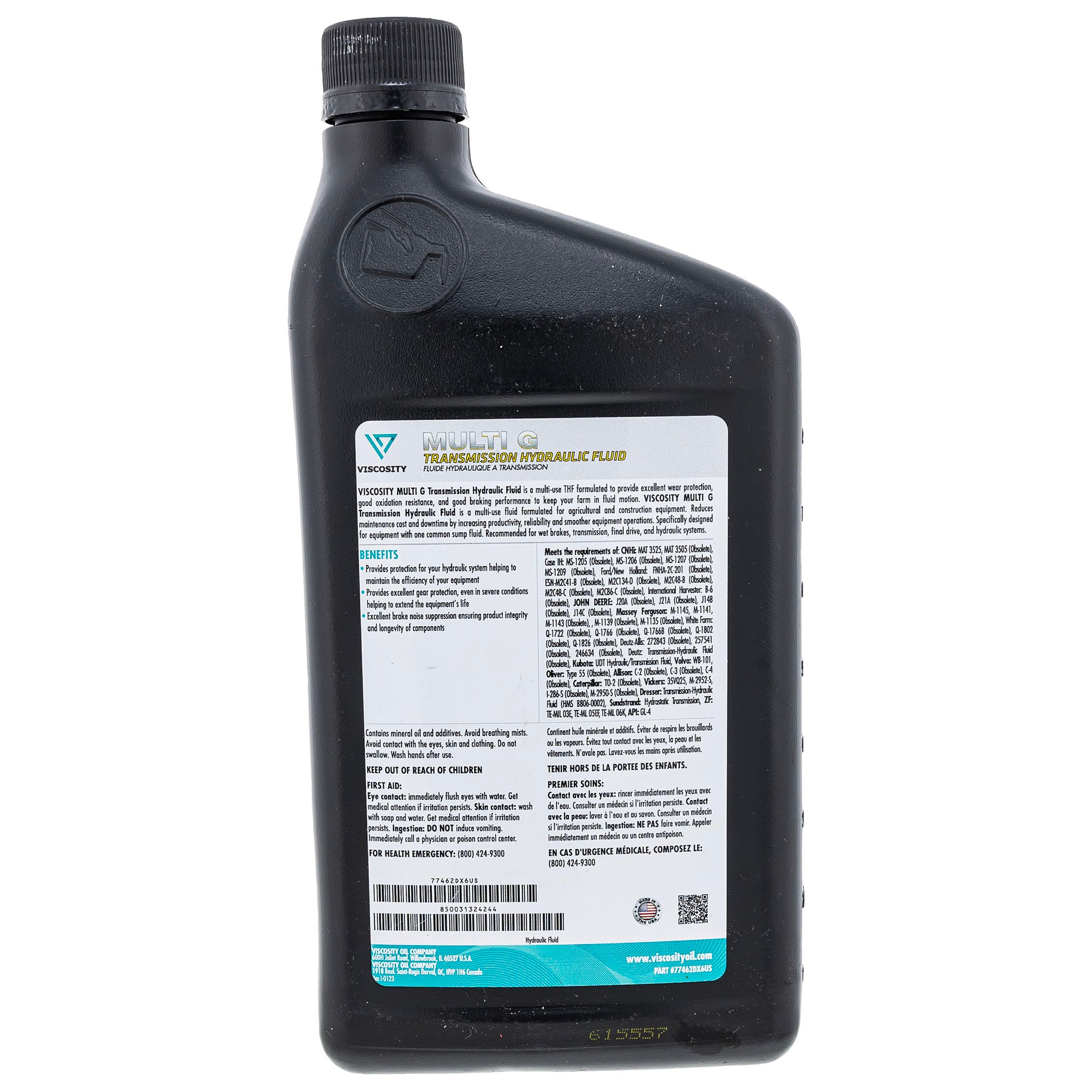 CUB CADET 77462DX6US Hydraulic / Transmission Fluid VOC Multi G 12 1 Quart