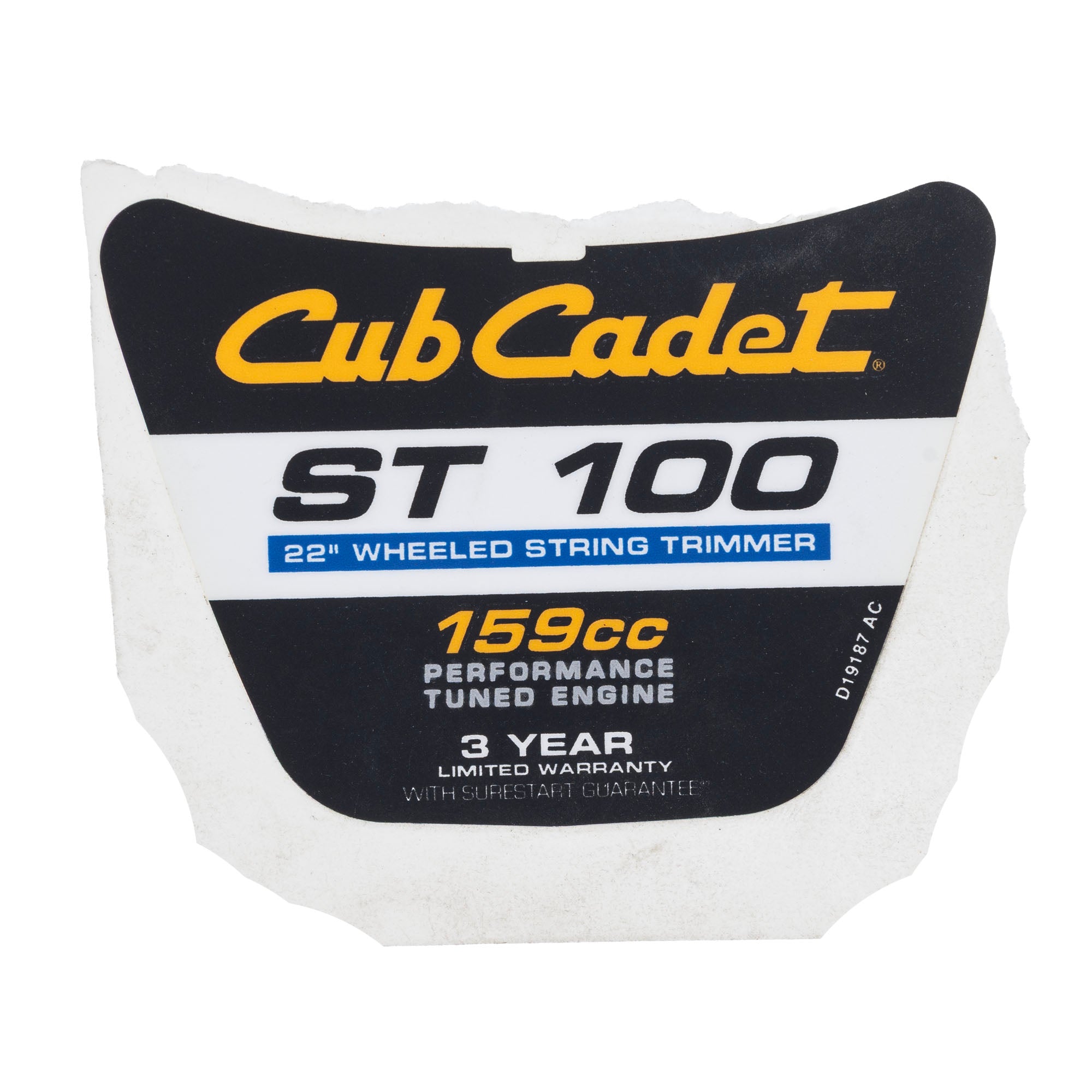 CUB CADET 777D19187 Decal