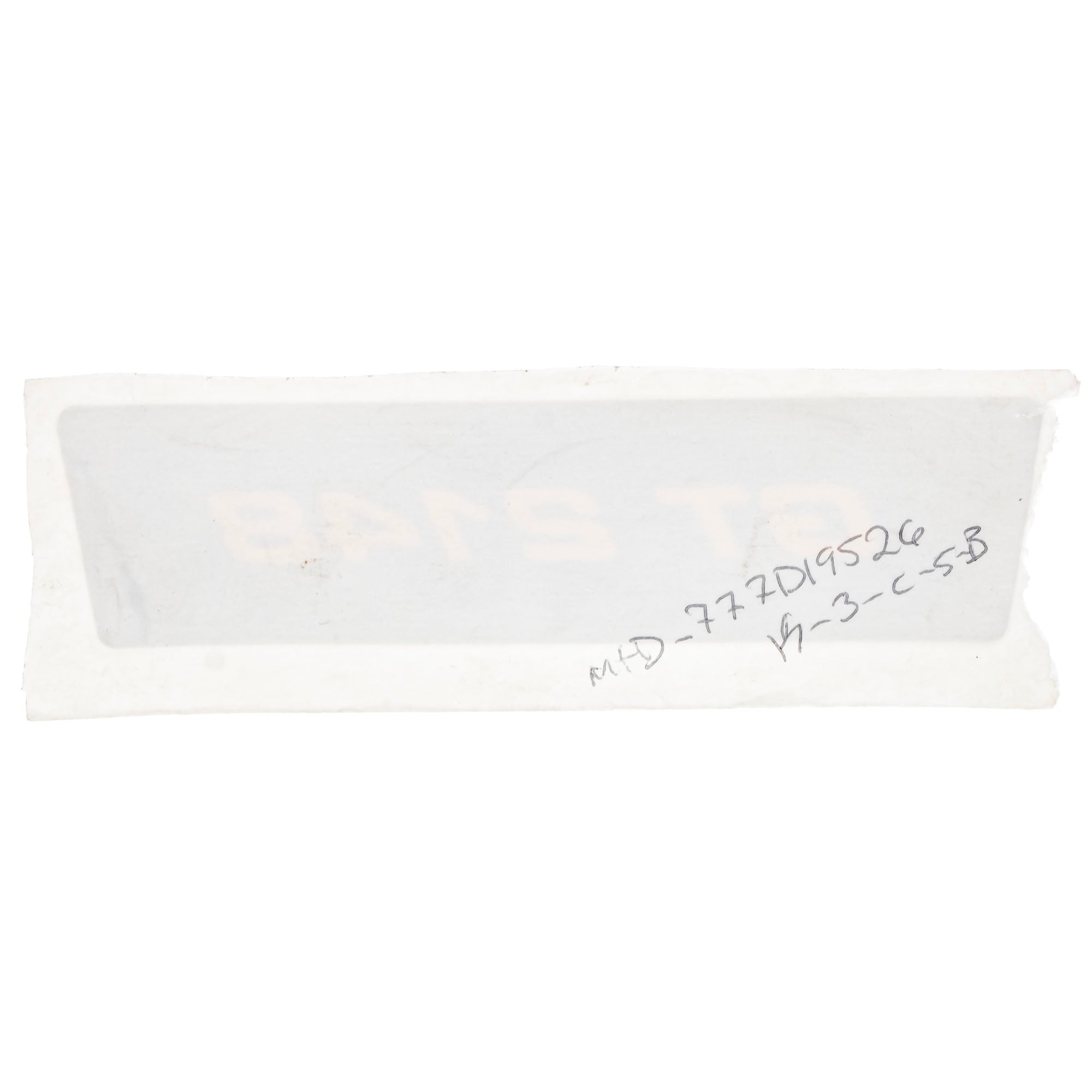 CUB CADET 777D19526 GT2148 Bumper Label
