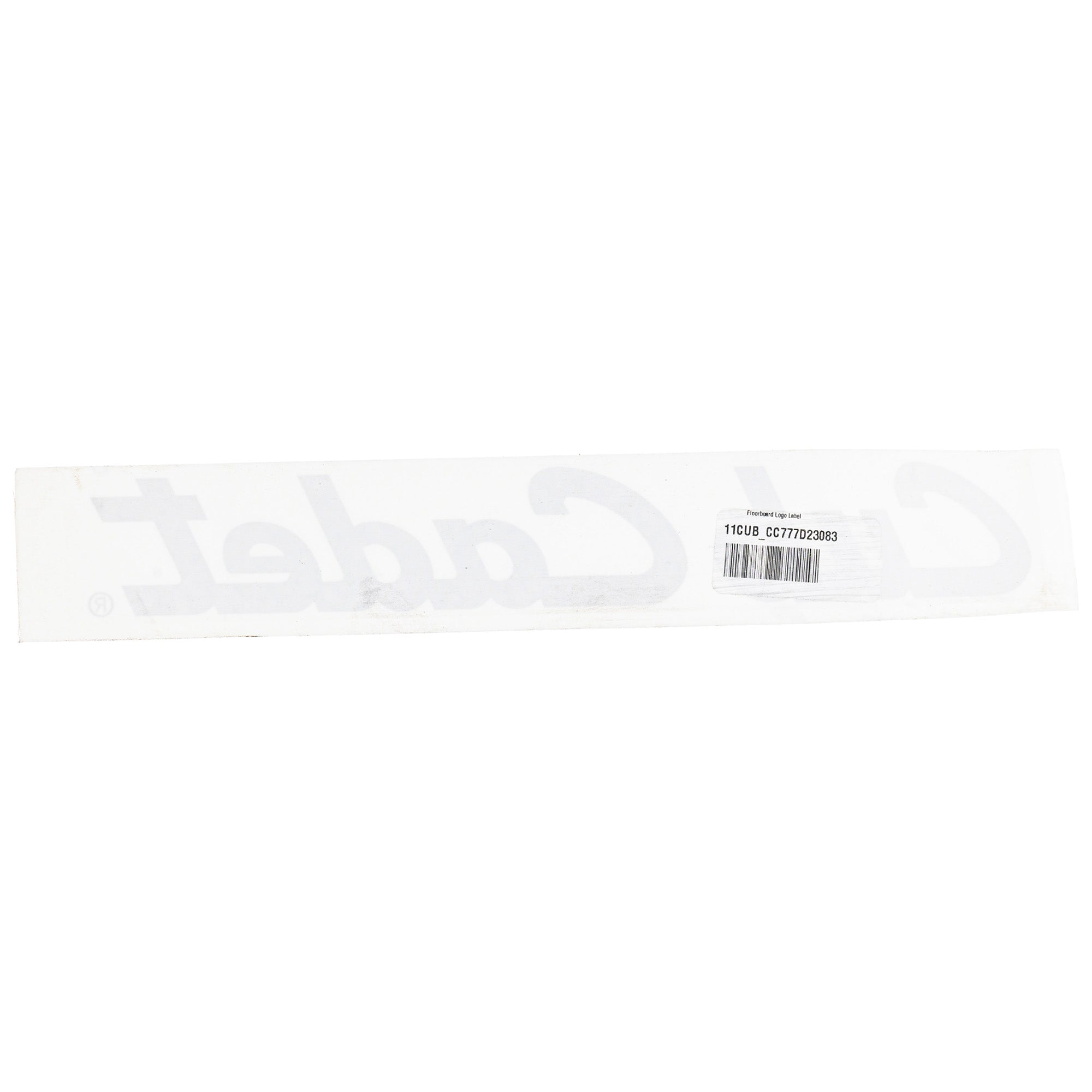 CUB CADET 777D23083 Floorboard Logo Label