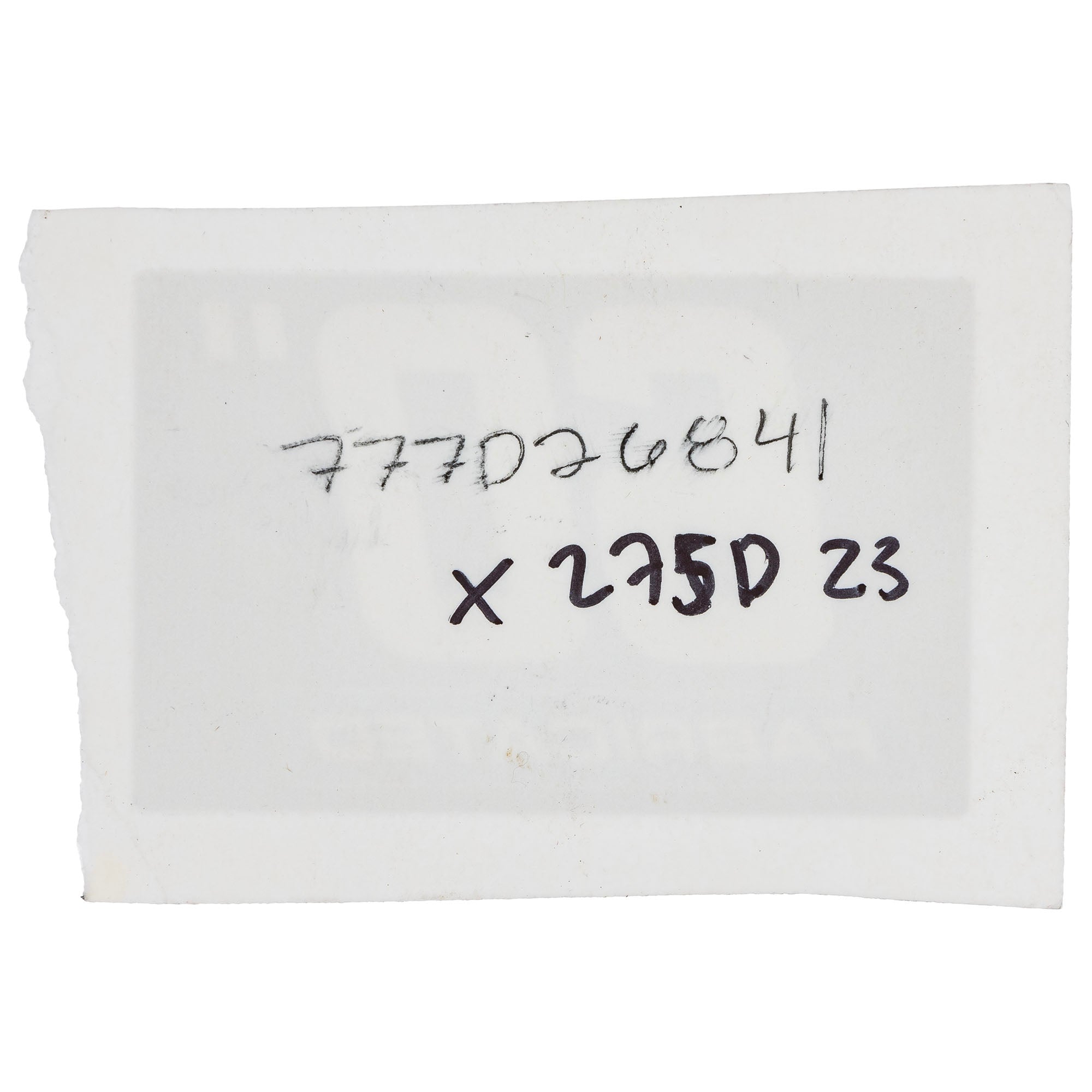 CUB CADET 777D26841 Label 46" Fabricated Deck