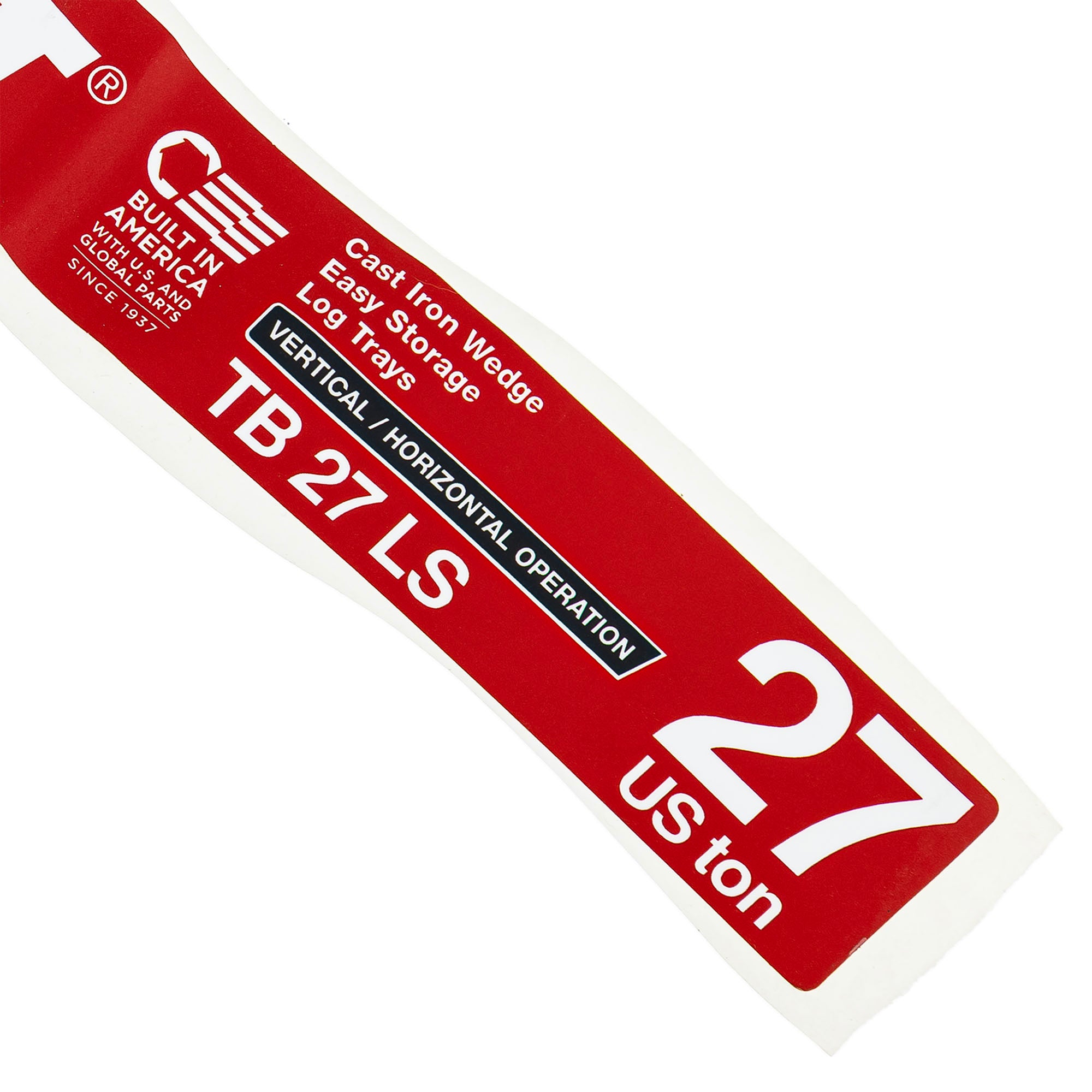 MTD 777D32699 Troy-Bilt 27 Ton Decal