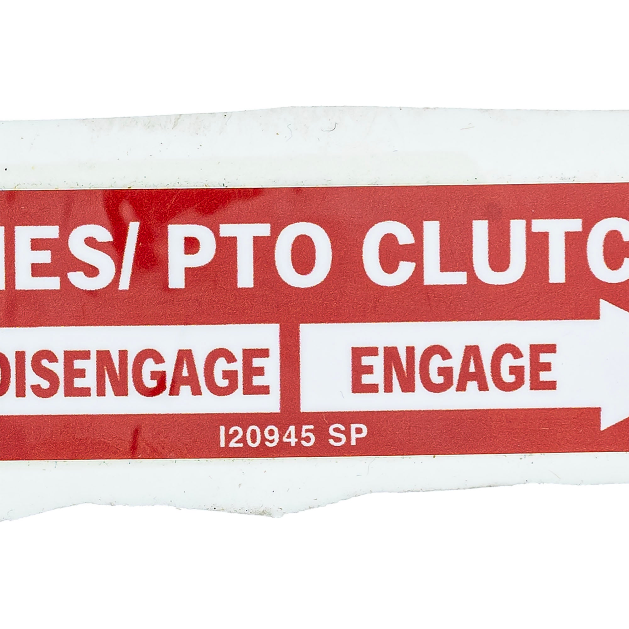 MTD 777I20945 Cub Cadet Troy Bilt Tines/PTO Clutch Label [ #777I20945 ]