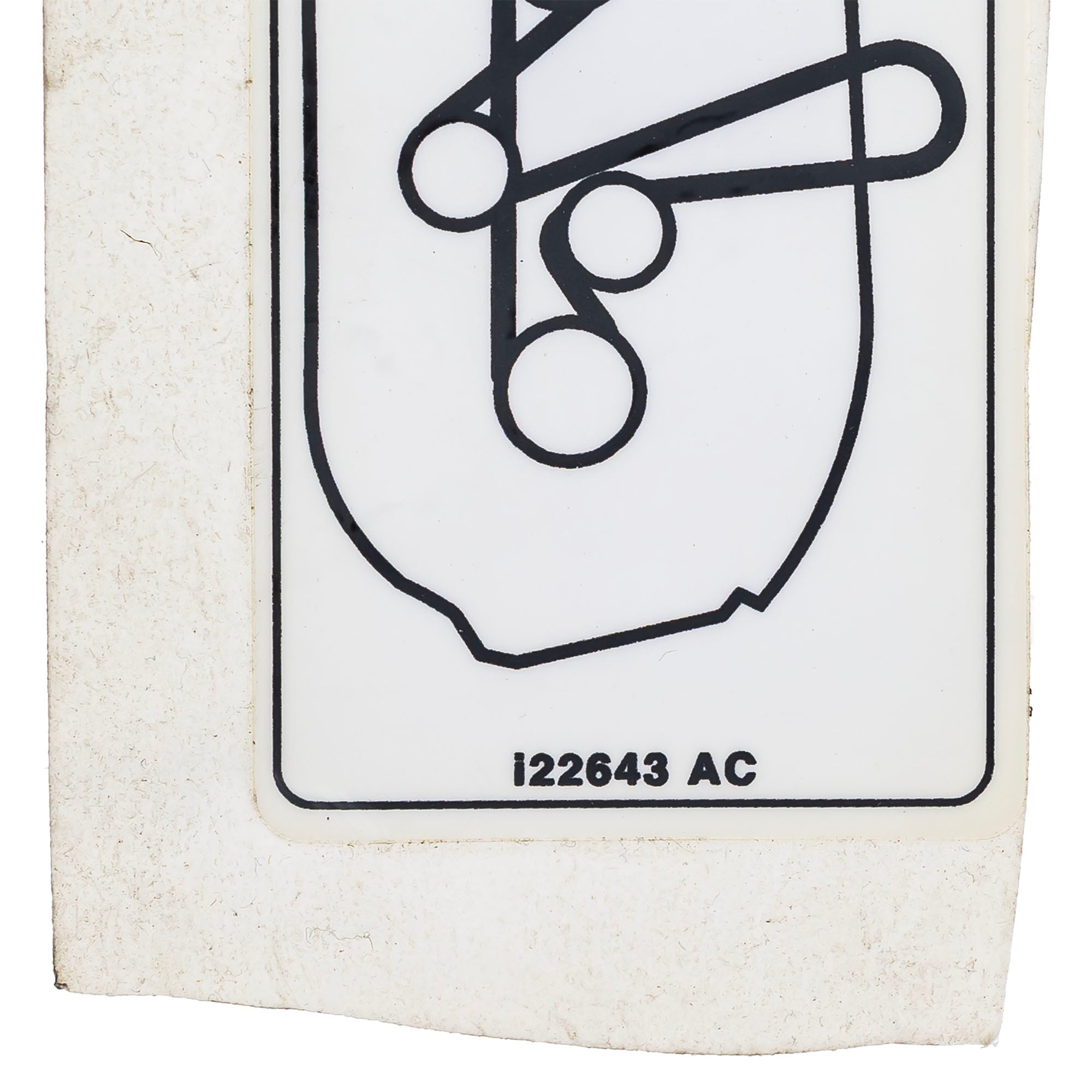 Troy-Bilt 777I22643 Belt Route Label 42" Deck