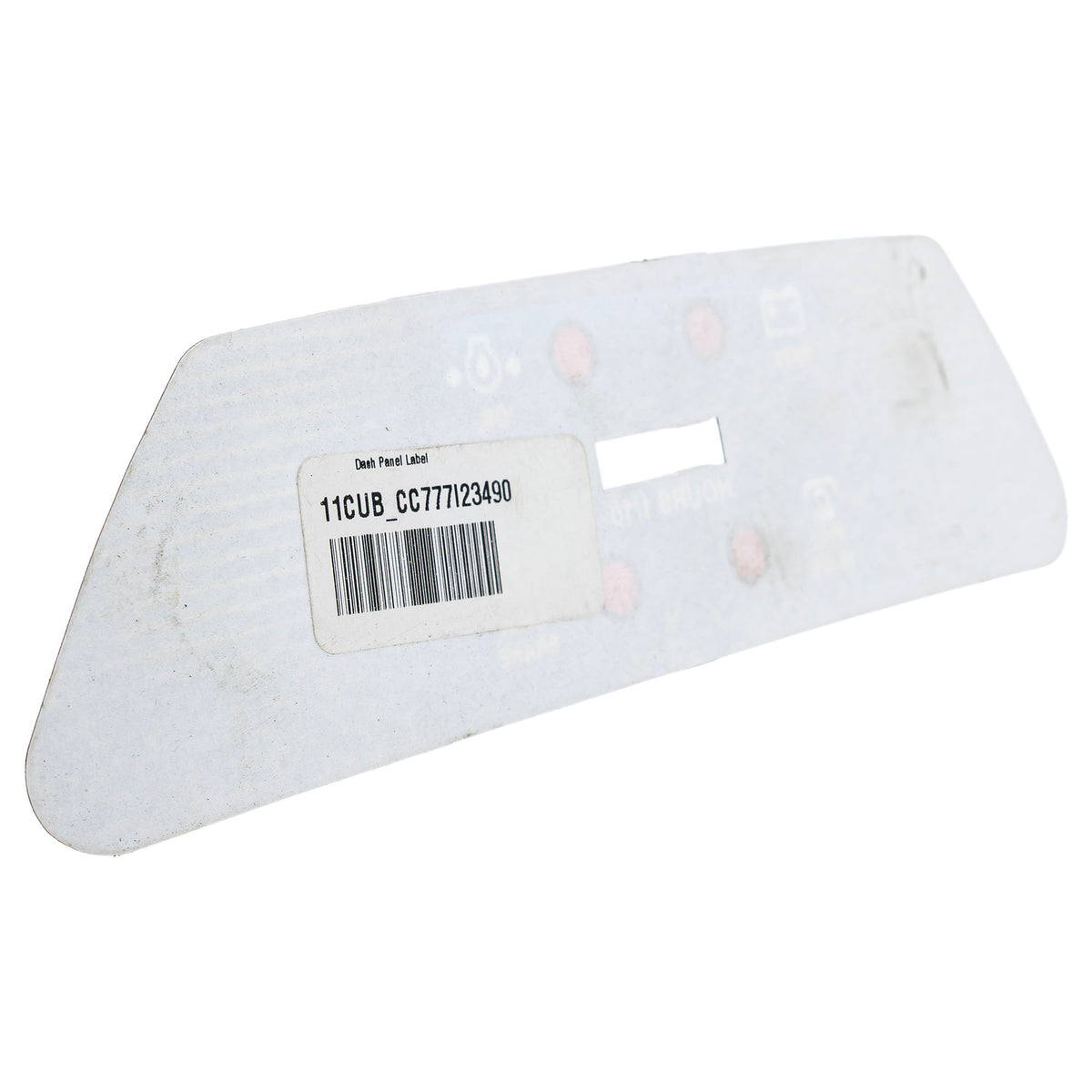 CUB CADET 777I23490 Dash Panel Label