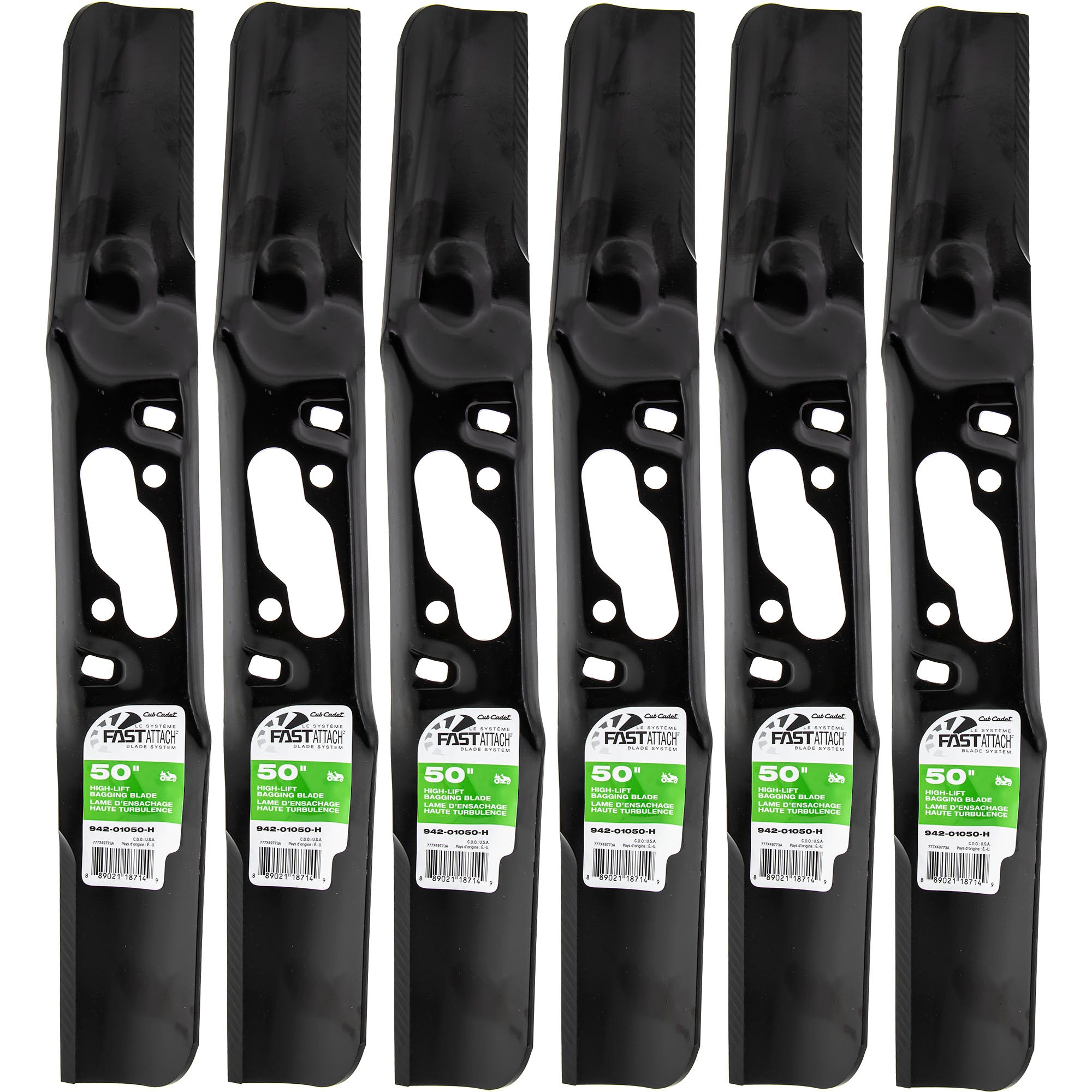 CUB CADET 942-01050-H FastAttach Blades 6-Pack