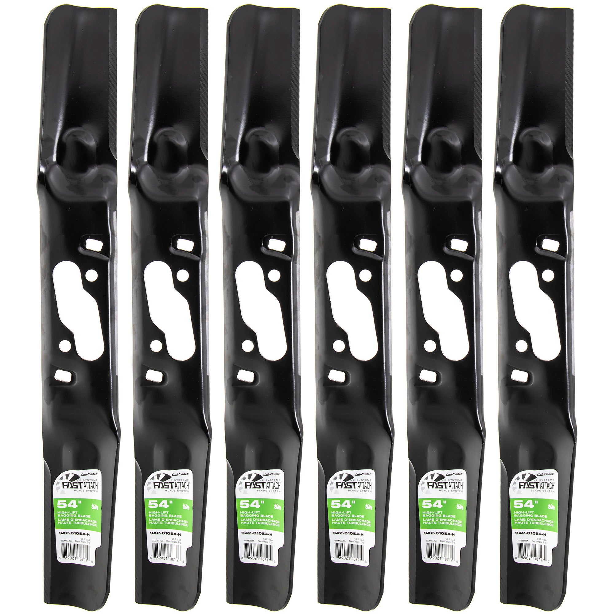 CUB CADET 942-01054-H FastAttach Blades 6-Pack