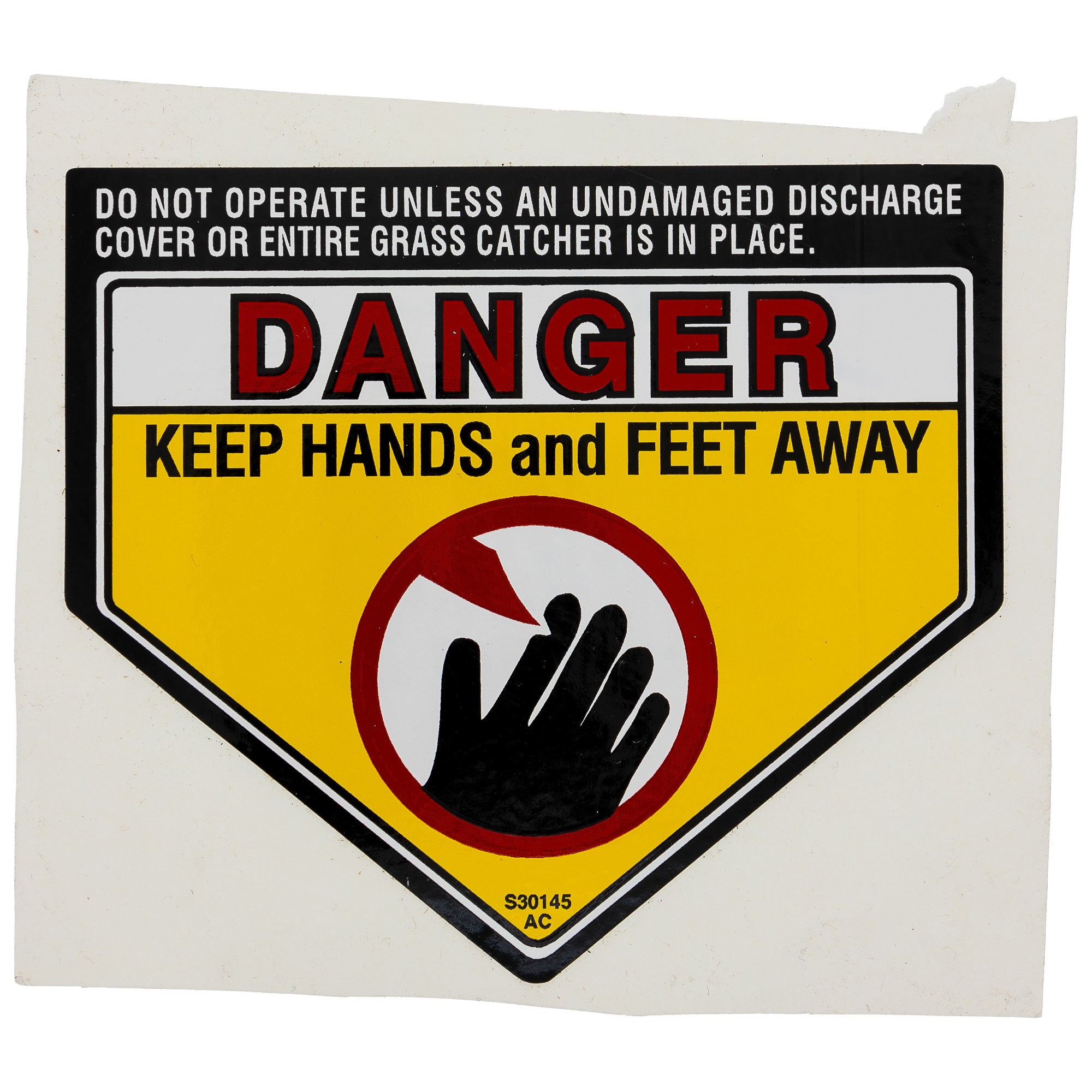 CUB CADET 977S30145 Label