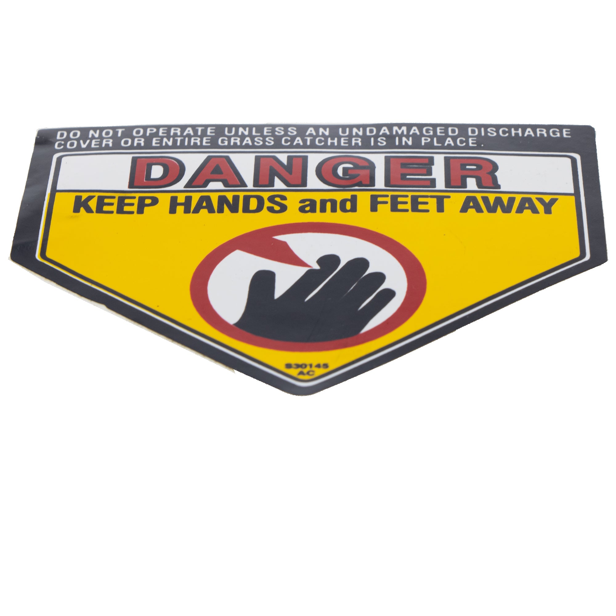 CUB CADET 977S30145 Danger Label