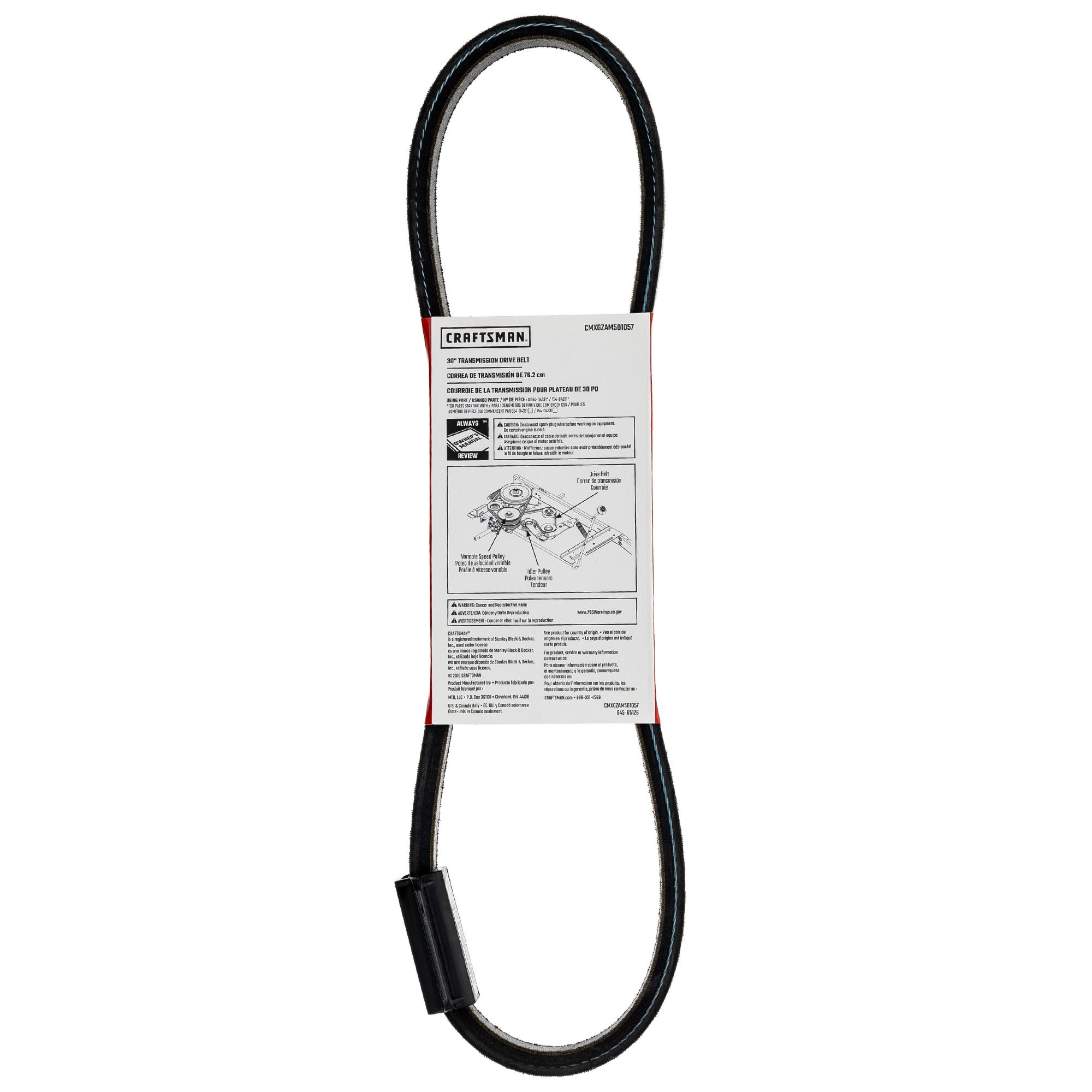 MTD CMXGZAM501057 BELT:TRANS:-04331