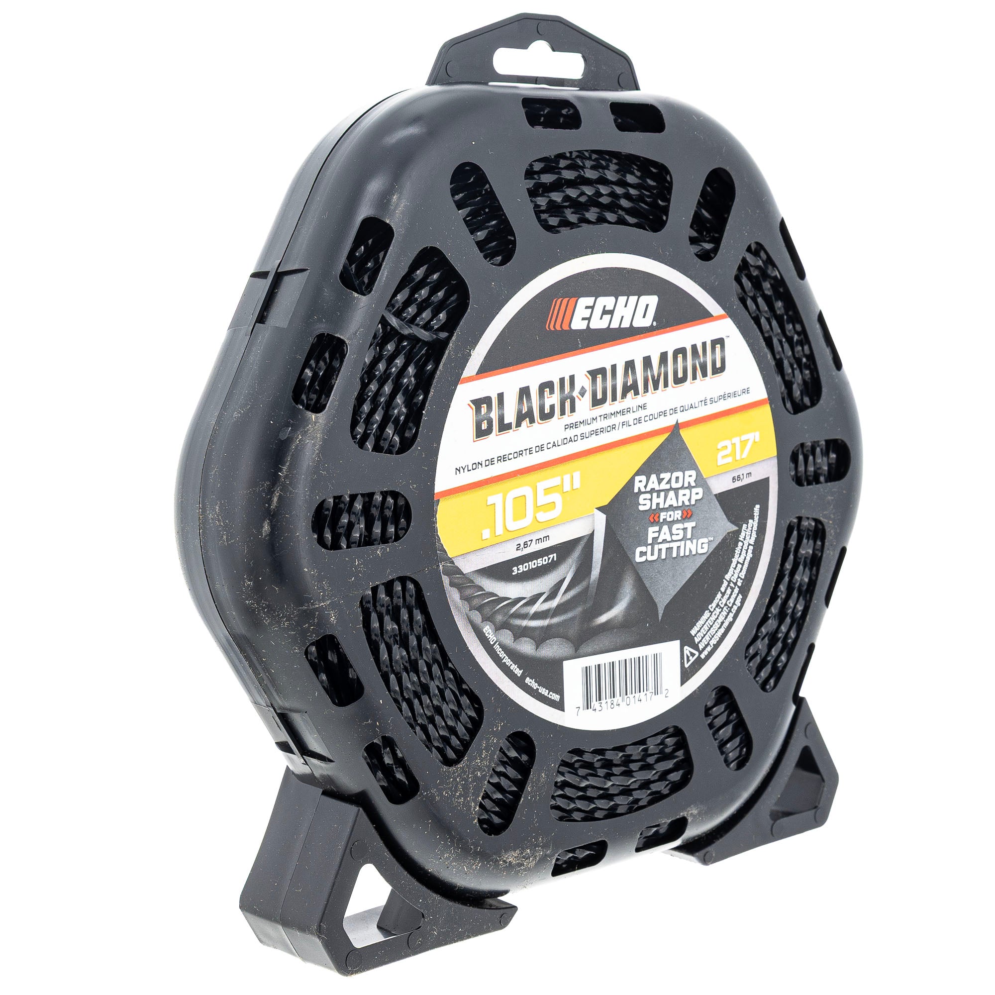 Echo 330105071 .105" Black Diamond Trimmer Line 217 ft. Large Clam