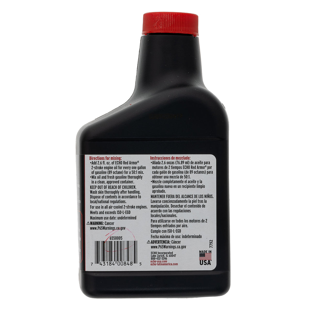 Echo 6550005 12 Pack of 2-Stroke Engine Oil 12.8fl oz Bottle 12-Pack