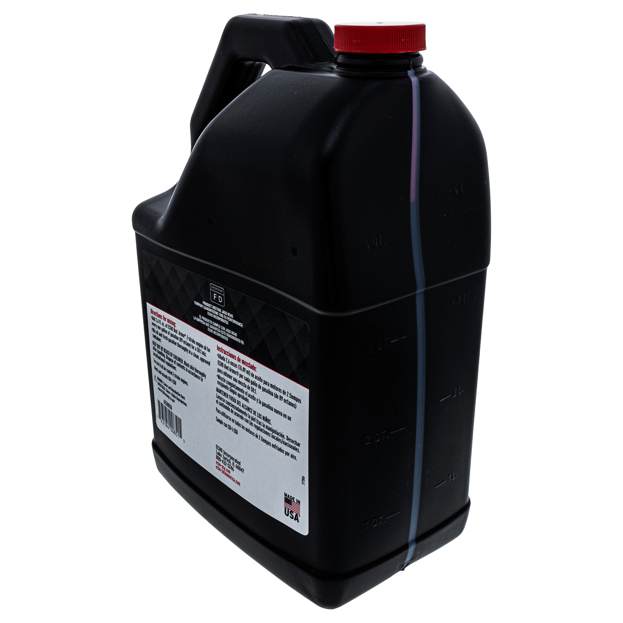 Echo 6550050 4 PACK Red Armor 2-Stroke Engine Oil 1 gallon 4-Pack
