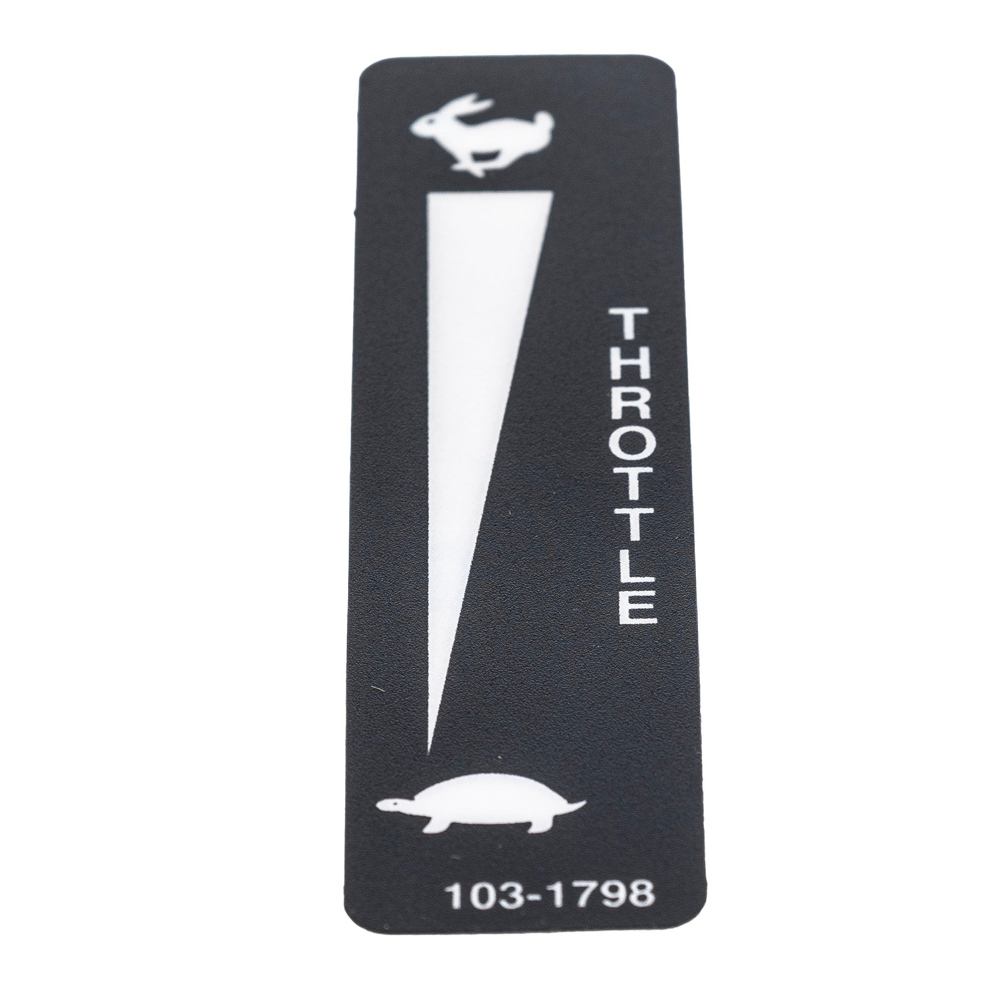 Exmark 103-1798 Throttle Only Decal